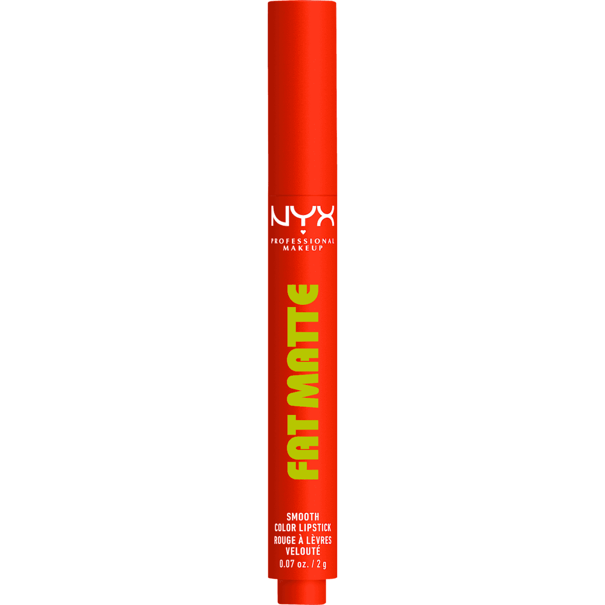 NYX PROFESSIONAL MAKEUP Rouge à lèvres Fat Matte Smooth 05 Comfy Caramel, 2 g (NYX PROFESSIONAL MAKEUP Lippenstift Fat Matte Smooth 05 Comfy Caramel, 2 g) — produit allemand authentique au Maroc