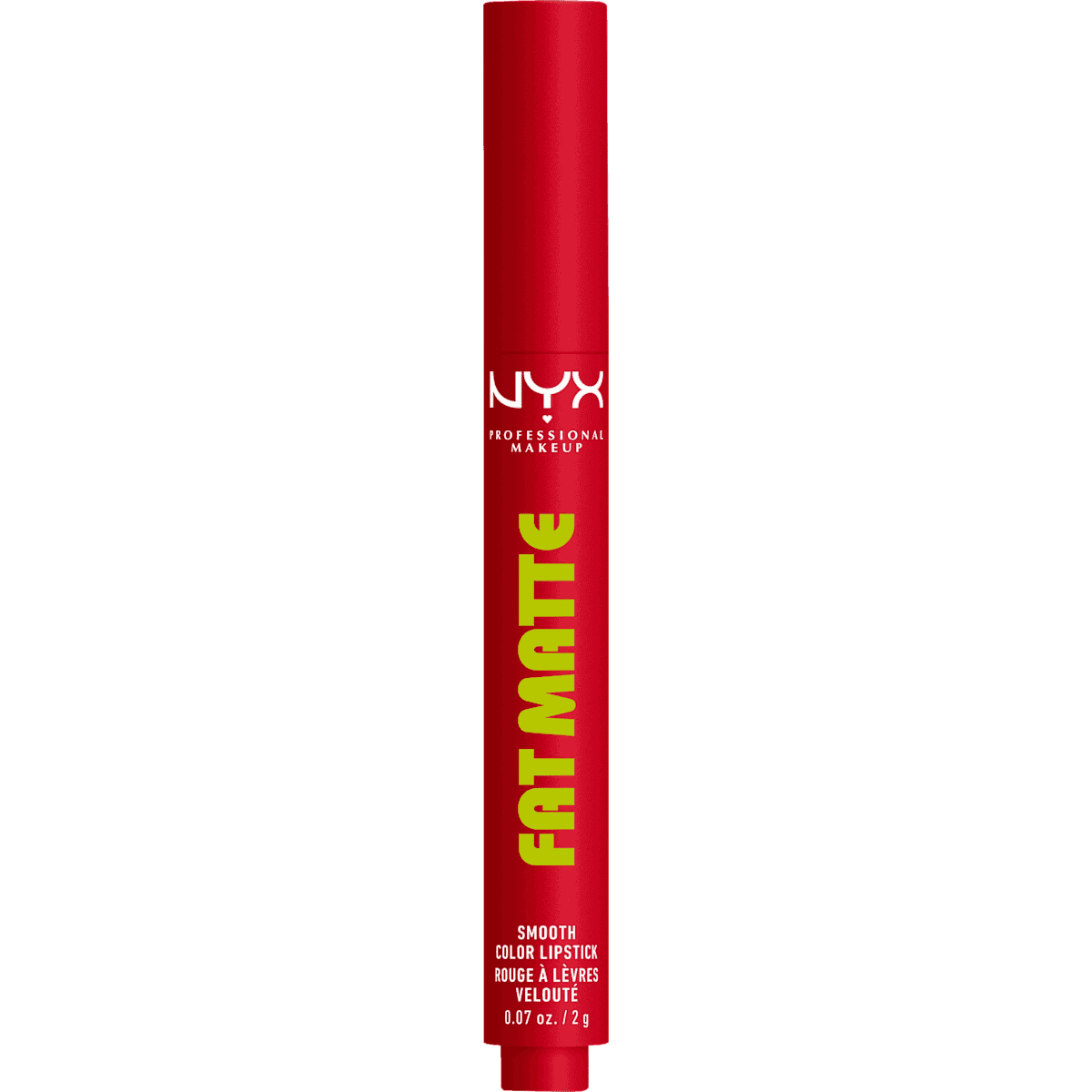 NYX PROFESSIONAL MAKEUP lipstick Fat Matte Smooth 17 Scarlet Snuggles, 2 g (NYX PROFESSIONAL MAKEUP Lippenstift Fat Matte Smooth 17 Scarlet Snuggles, 2 g) — authentic German product in Morocco