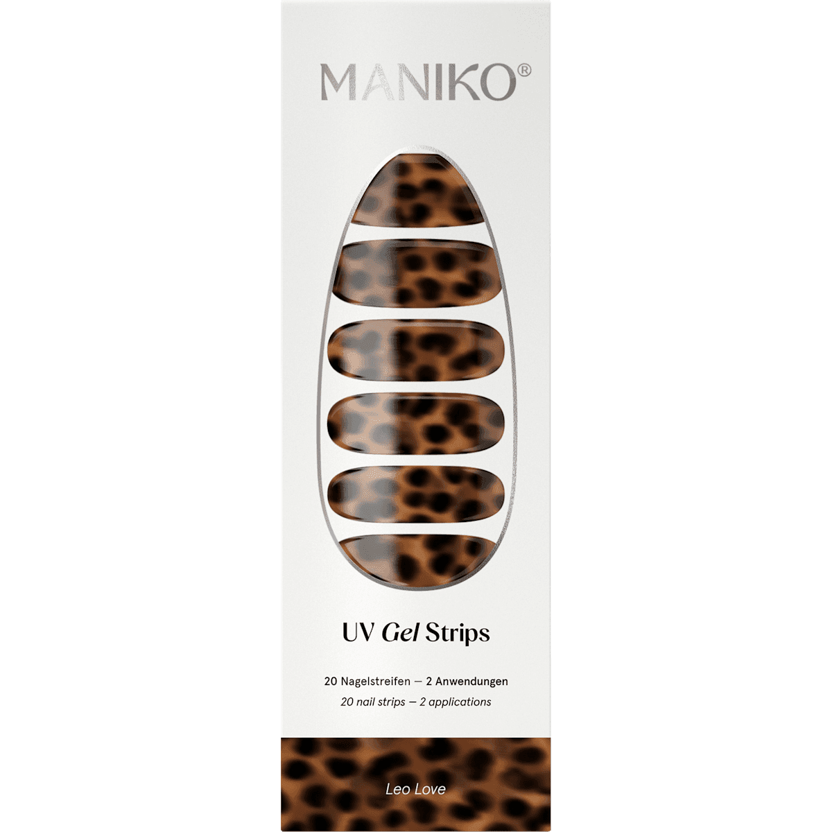 Maniko UV Gel Nagelfolien Leo Love, 20 pcs (Maniko UV Gel Nagelfolien Leo Love, 20 St) — authentic German product in Morocco