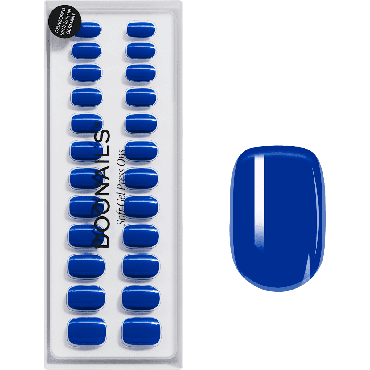 Doonails faux ongles, Soft Gel Press Ons Santorini Extra Short Square, 30 pièces — produit allemand authentique au Maroc