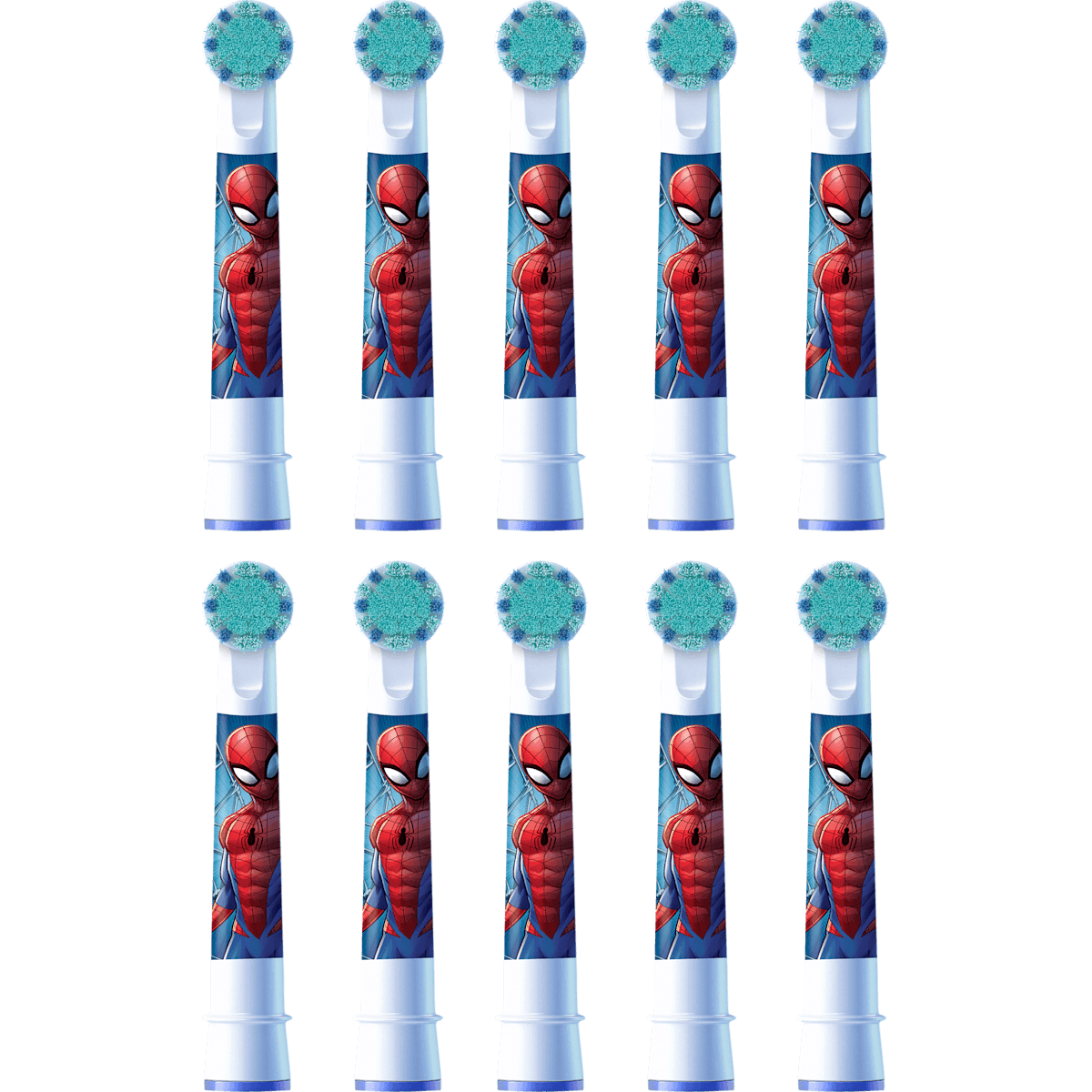 Oral-B Aufsteckbürsten Child Spiderman, ab 3 years, extra flexible, 10 pcs (Oral-B Aufsteckbürsten Kinder Spiderman, ab 3 Jahren, extra weich, 10 St) — authentic German product in Morocco