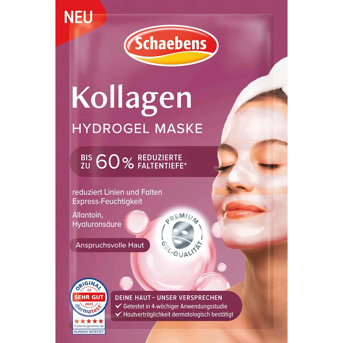 Schaebens masque tissu Collagène Hydrogel, 1 pièce — produit allemand authentique au Maroc