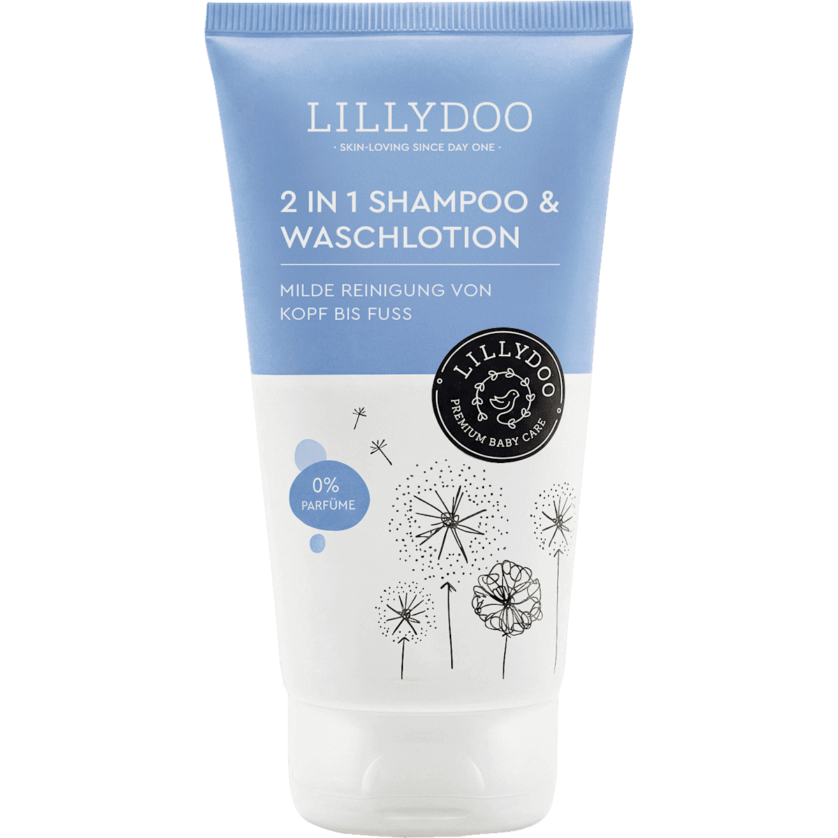 LILLYDOO Shampooing & Lotion lavante 2in1, 150 ml (LILLYDOO Shampoo & Waschlotion 2in1, 150 ml) — produit allemand authentique au Maroc