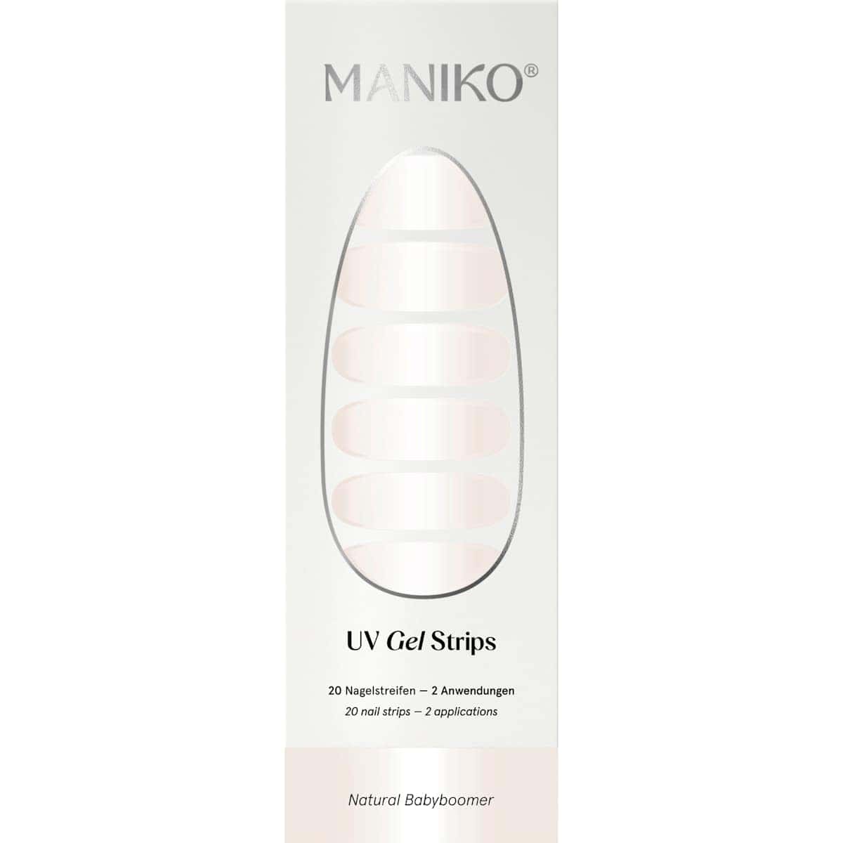 Maniko UV Gel Stickers ongles Natural Babyboomer, 20 pièces (Maniko UV Gel Nagelfolien Natural Babyboomer, 20 St) — منتج ألماني أصلي في المغرب