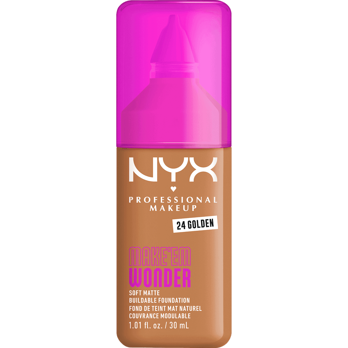 NYX PROFESSIONAL MAKEUP Foundation Make 'EM Wonder 24, 30 ml — produit allemand authentique au Maroc