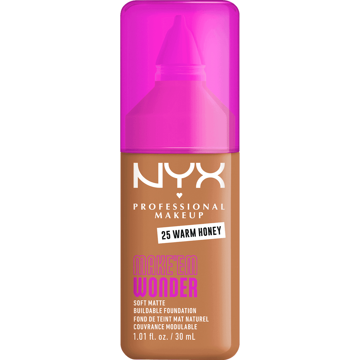 NYX PROFESSIONAL MAKEUP Foundation Make 'EM Wonder 25, 30 ml — produit allemand authentique au Maroc