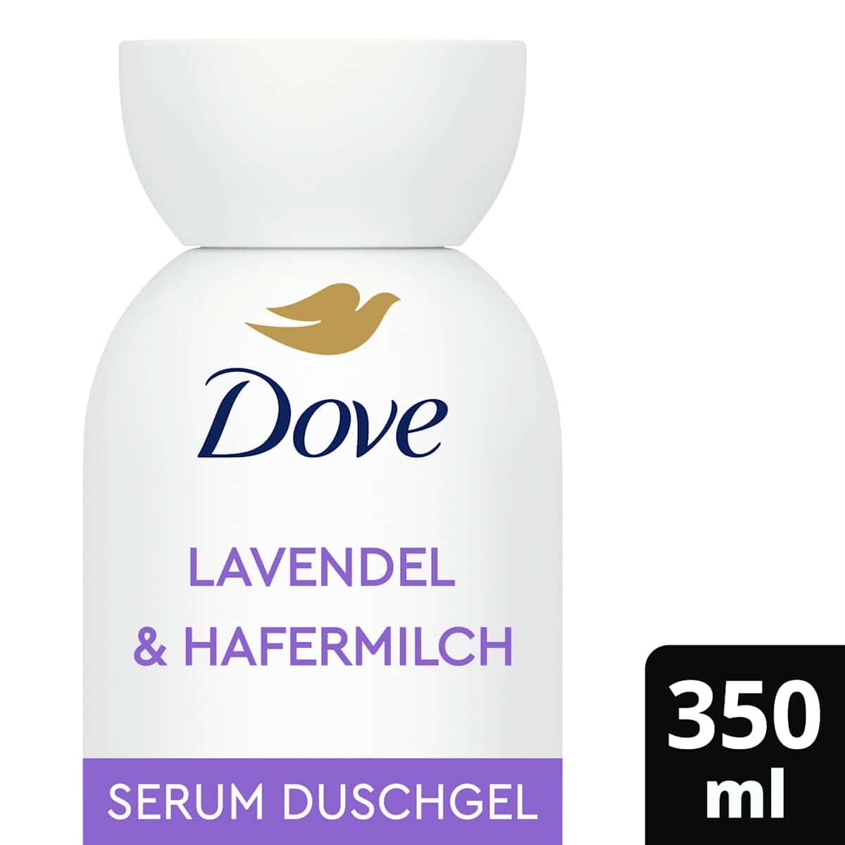 Dove Gel douche body+mind lavande & Hafermilch, 350 ml (Dove Duschgel body+mind Lavendel & Hafermilch, 350 ml) — produit allemand authentique au Maroc
