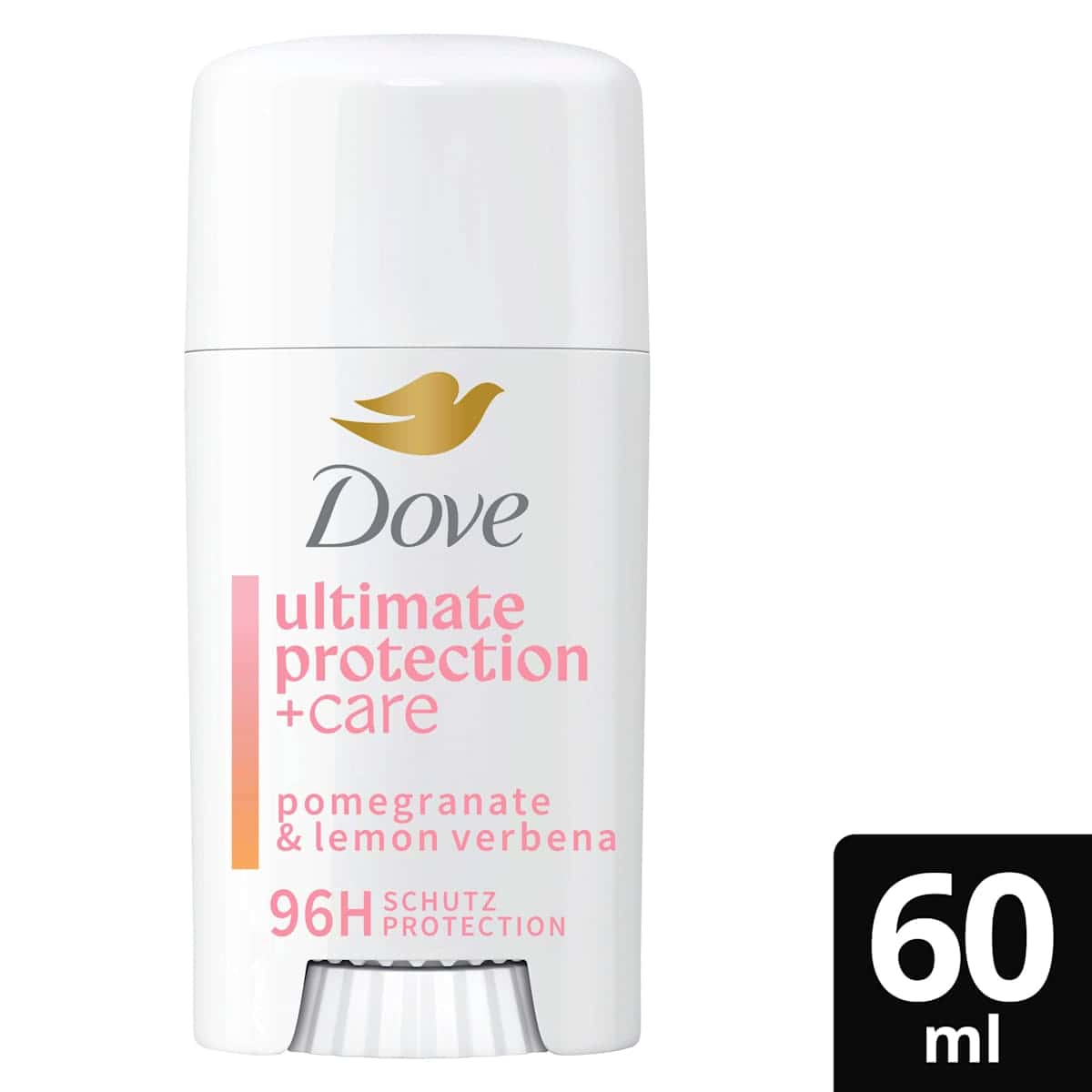 Dove anti-transpirant Déodorant crème ultimate protection +care pomegranate & lemon verbena, 60 ml (Dove Antitranspirant Deocreme ultimate protection +care pomegranate & lemon verbena, 60 ml) — produit allemand authentique au Maroc
