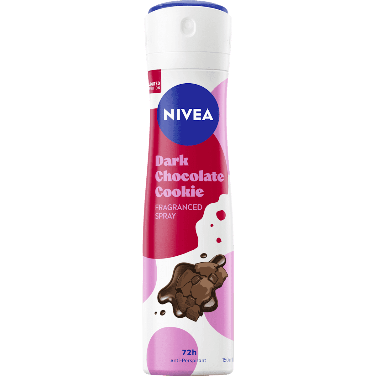 NIVEA anti-transpirant Déodorant spray Dark Chocolate Cookie, 150 ml (NIVEA Antitranspirant Deospray Dark Chocolate Cookie, 150 ml) — produit allemand authentique au Maroc