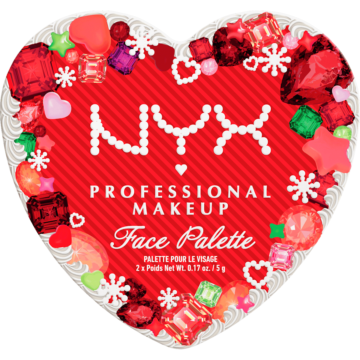 NYX PROFESSIONAL MAKEUP Farbpalette XMAS 02 Gem it out pink, 10 g — authentic German product in Morocco
