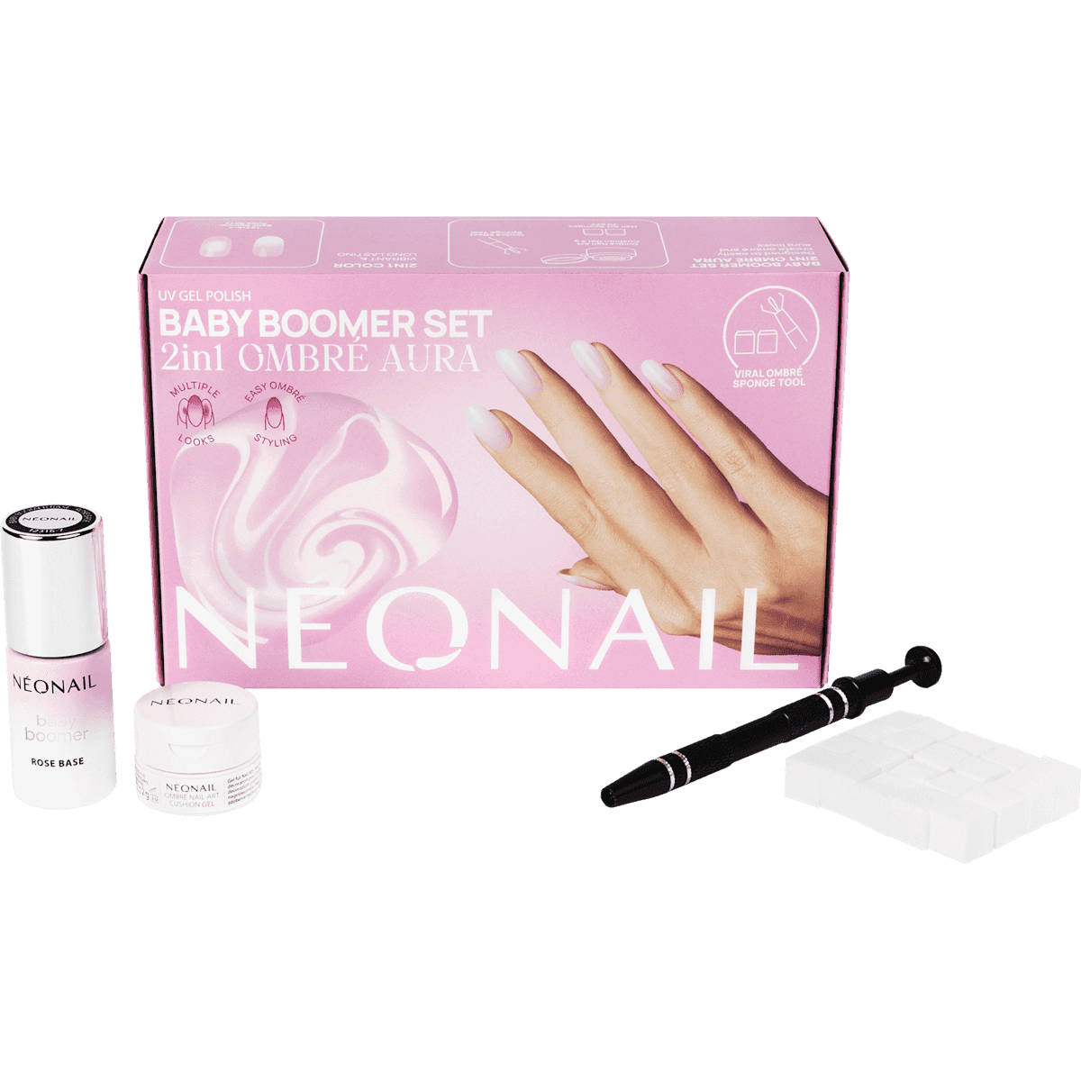 NÉONAIL Bébé Boomer set 2in1 Ombré Aura, 1 pièce — produit allemand authentique au Maroc