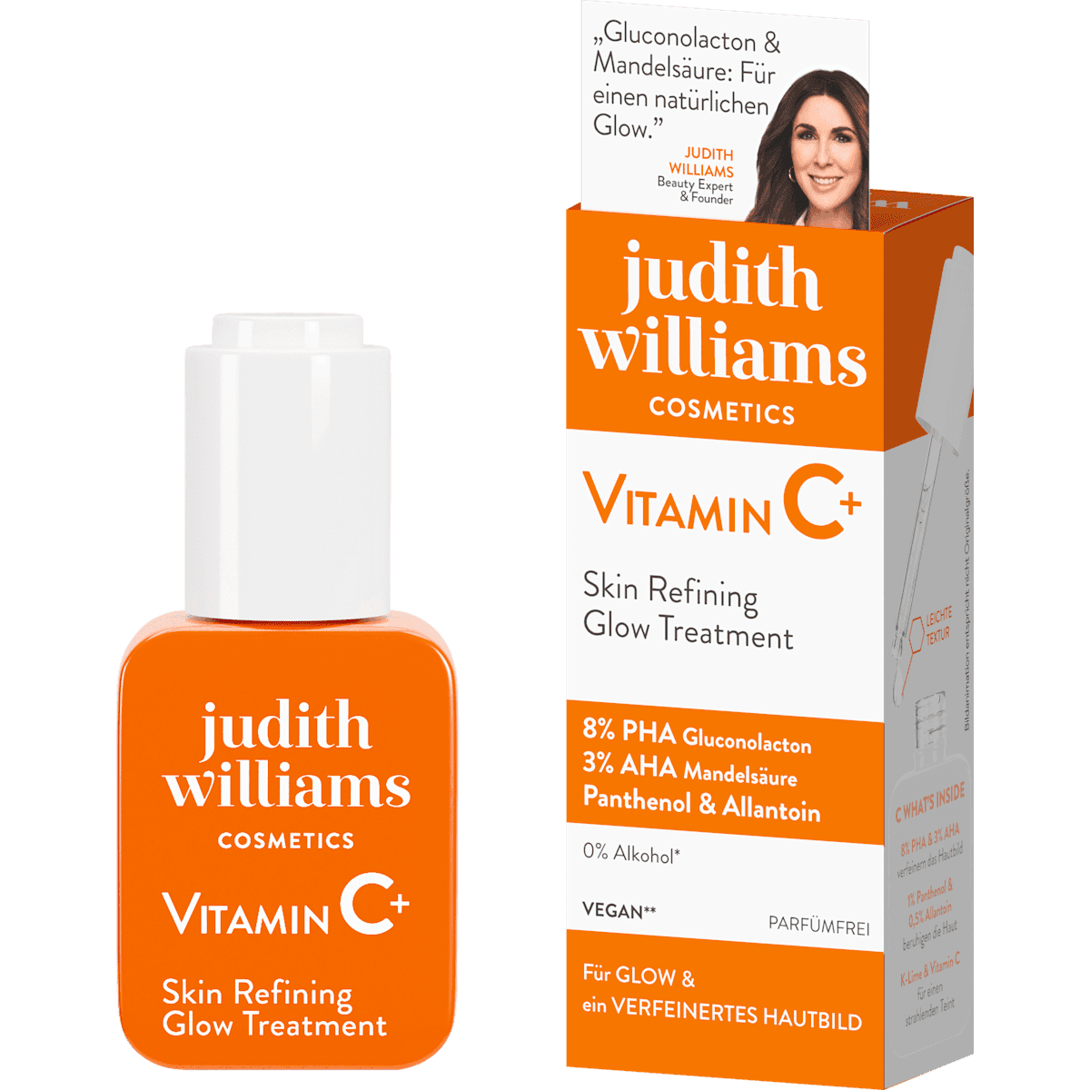 judith williams COSMETICS Serum VitaminC+ Skin Refining Glow Treatment, 30 ml — authentic German product in Morocco
