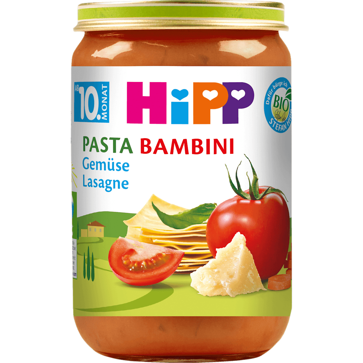 HiPP Petit plat Pasta Bambini légumes Lasagne dès 10 mois, 220 g (HiPP Menü Pasta Bambini Gemüse Lasagne ab dem 10. Monat, 220 g) — منتج ألماني أصلي في المغرب