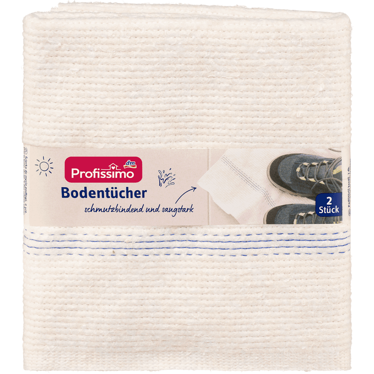 Profissimo Lingettes sol, 2 pièces (Profissimo Bodentücher, 2 St) — منتج ألماني أصلي في المغرب