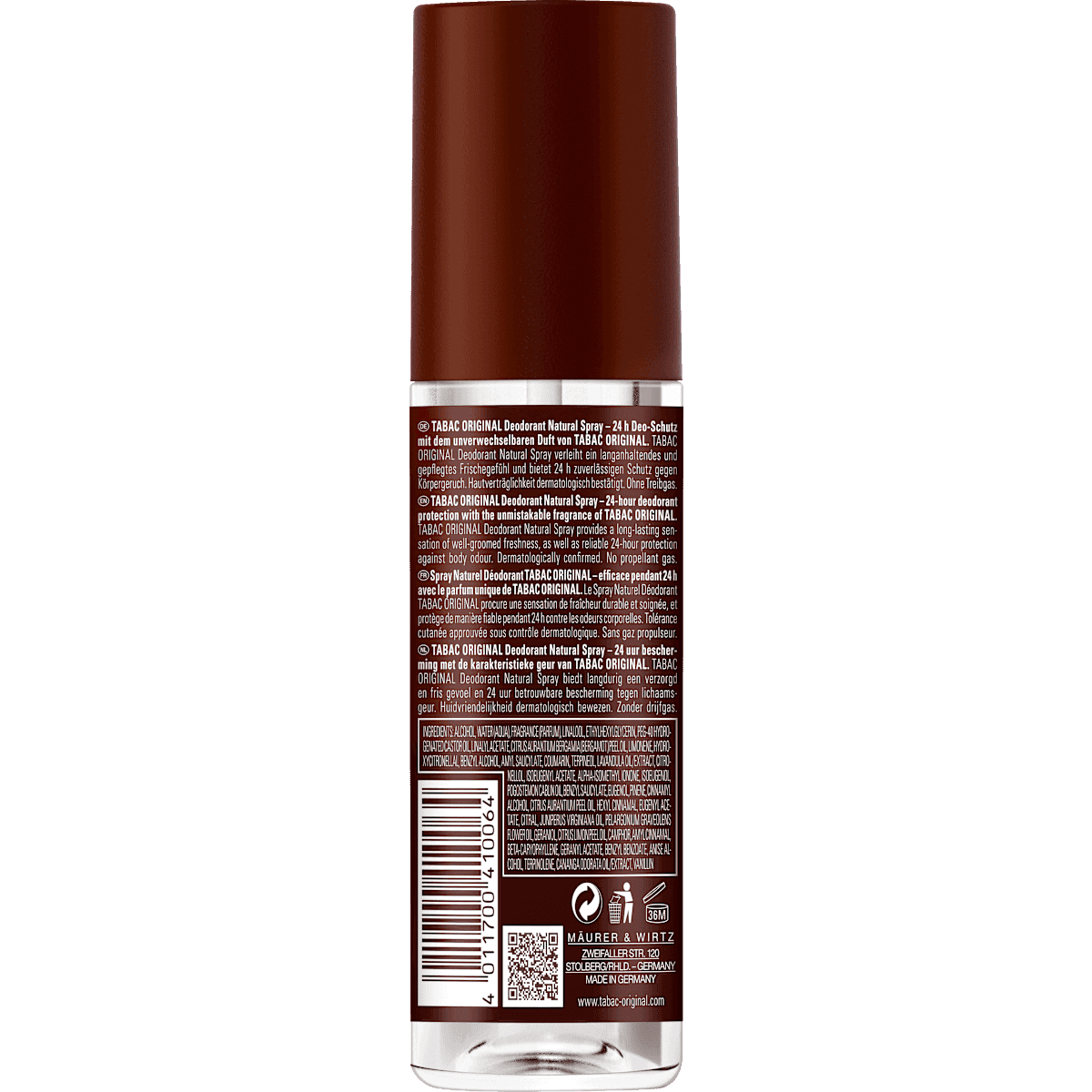 Tabac Original Déodorant vaporisateur, 100 ml (Tabac Original Deo Naturalspray, 100 ml) — منتج ألماني أصلي في المغرب