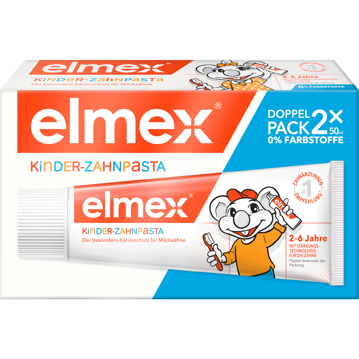 elmex Dentifrice Enfant lot de 2 (2x50 ml), 100 ml — منتج ألماني أصلي في المغرب