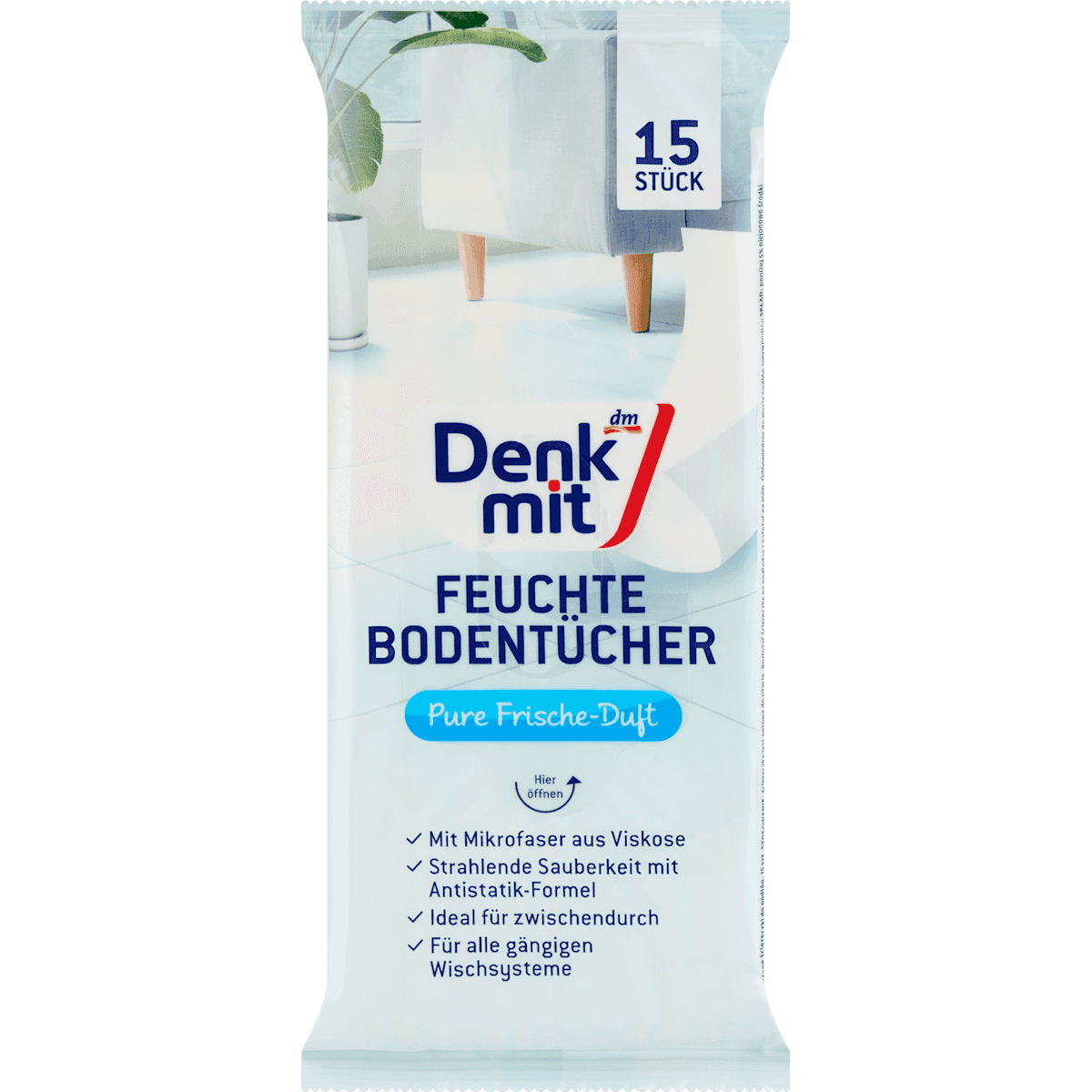 Denkmit Lingettes sol humides, 15 pièces — منتج ألماني أصلي في المغرب