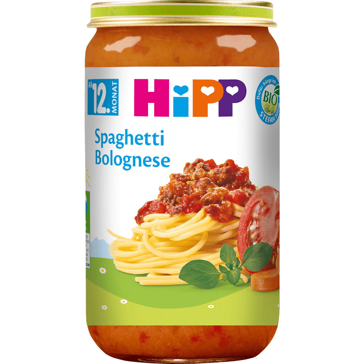 HiPP Petit plat Spaghetti Bolognese dès 12 mois, 250 g (HiPP Menü Spaghetti Bolognese ab dem 12. Monat, 250 g) — منتج ألماني أصلي في المغرب