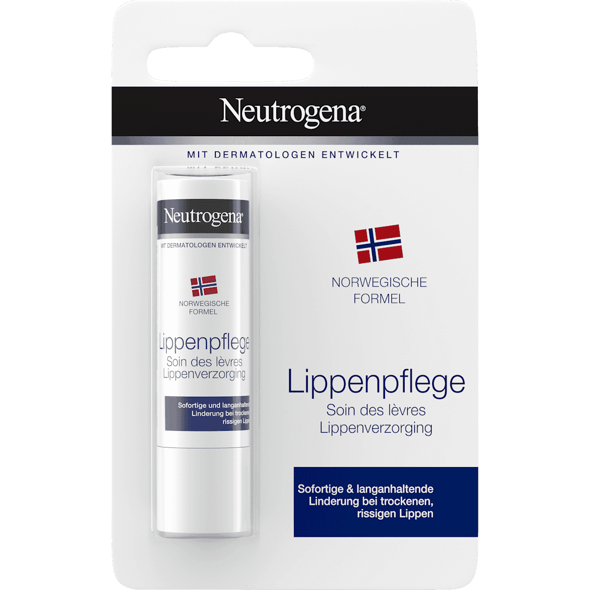 Neutrogena Soin des lèvres Norwegische Formel, 4,8 g — produit allemand authentique au Maroc