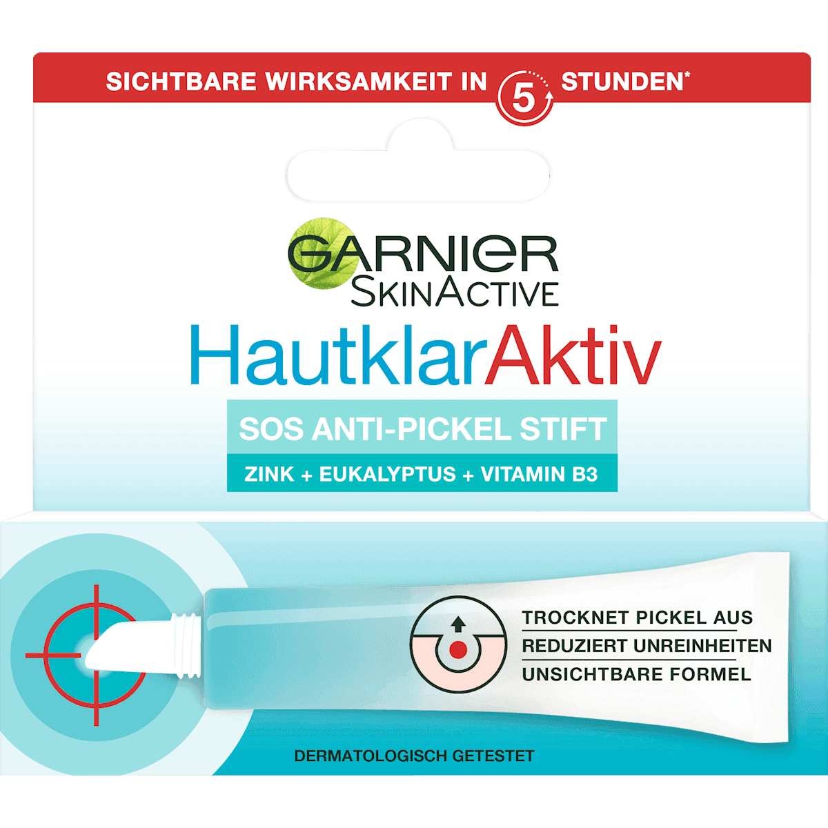 Garnier Skin Active Stick anti-boutons SOS Pure Active, 10 ml — produit allemand authentique au Maroc