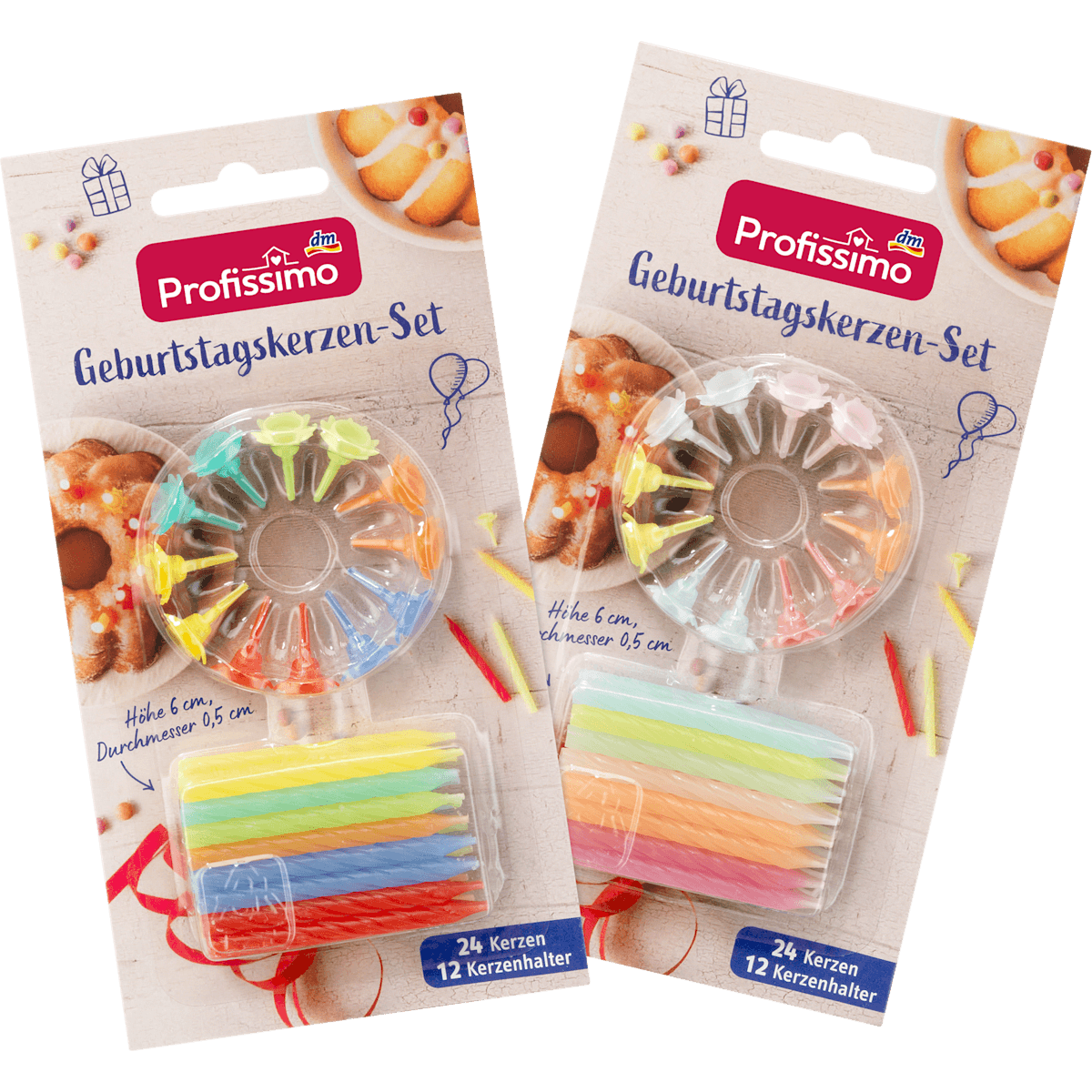 Profissimo Geburtstagskerzen-Set, 24 pcs — authentic German product in Morocco