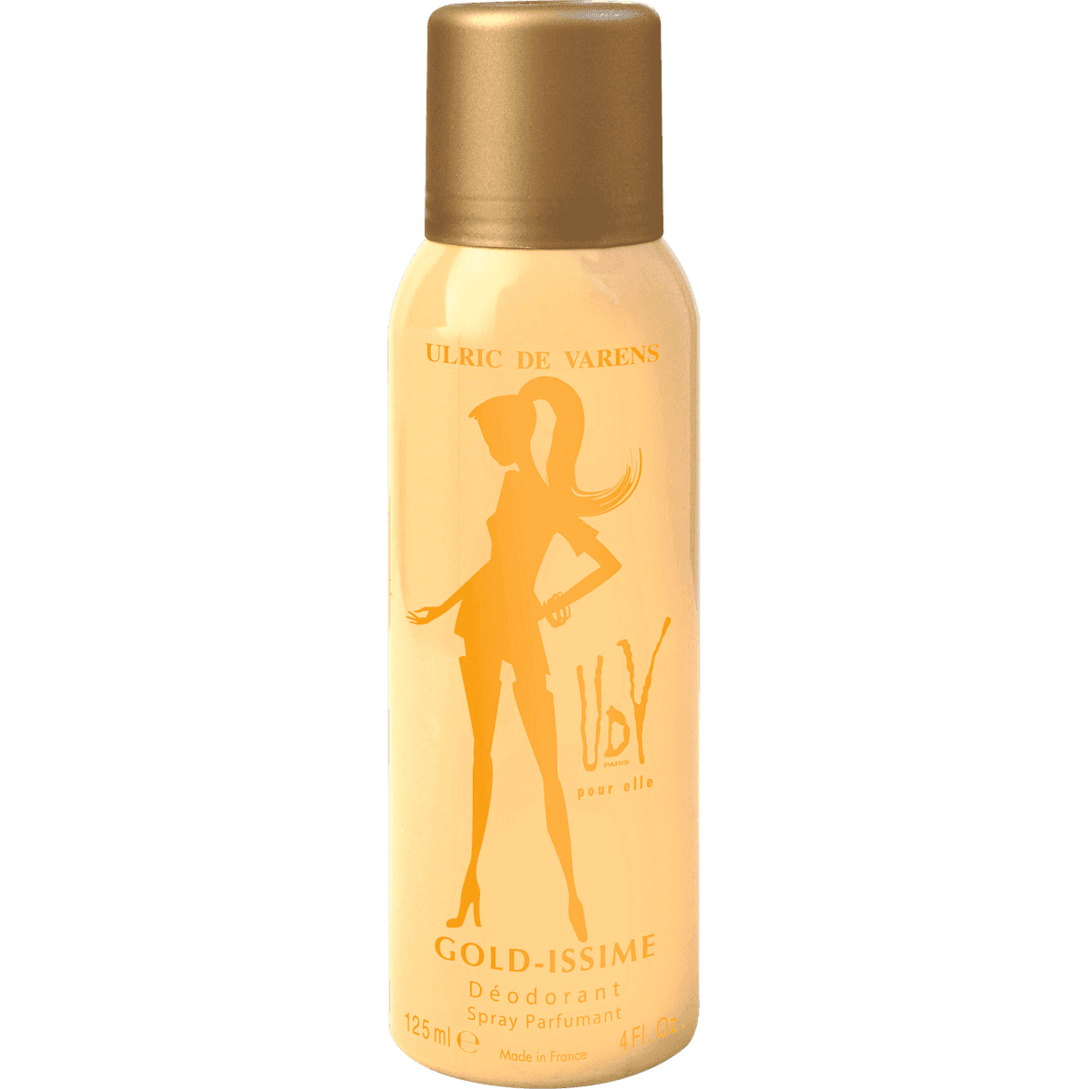 ULRIC DE VARENS Déodorant vaporisateur Gold-Issime pour elle, 125 ml — produit allemand authentique au Maroc