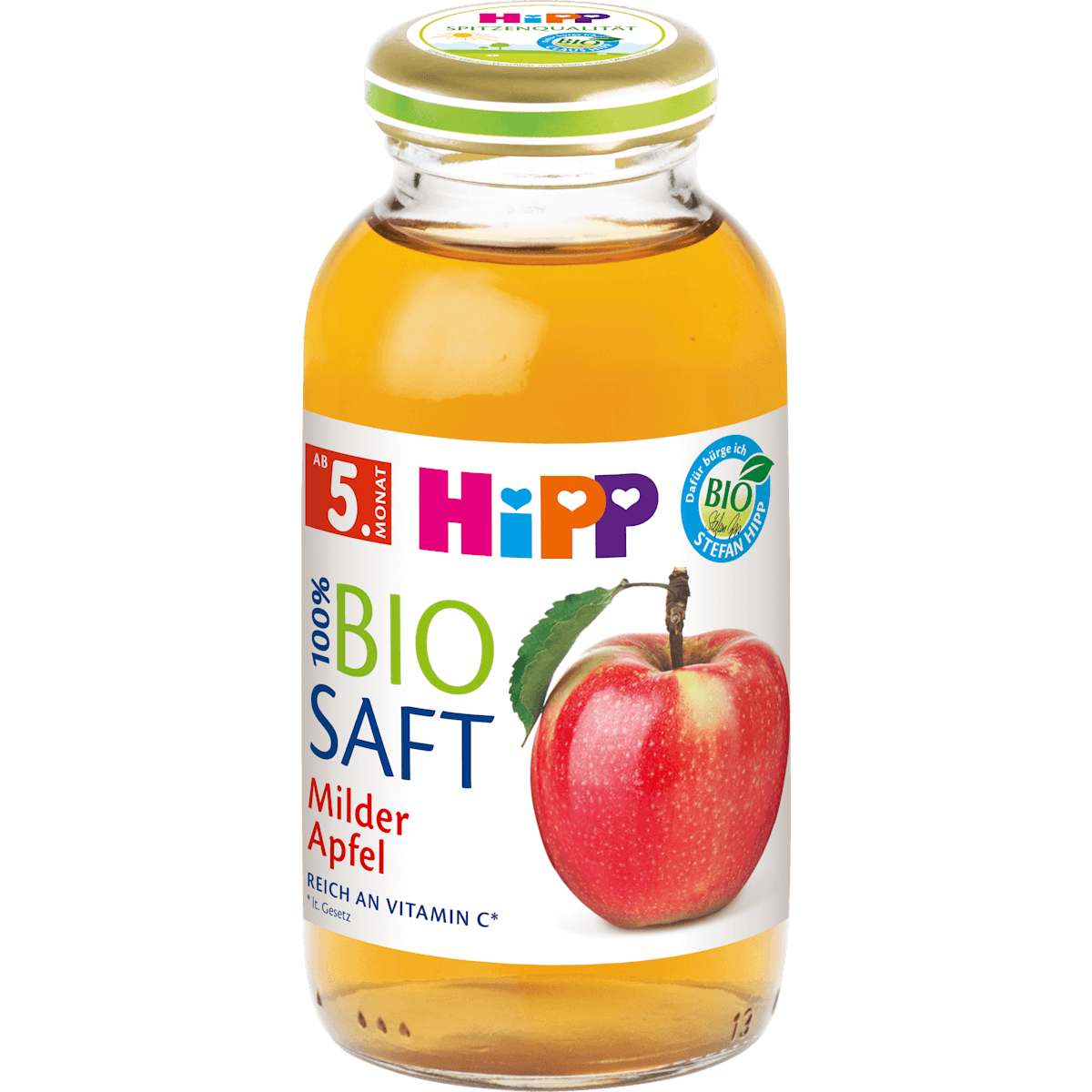 HiPP Saft Milder pomme dès 5 mois, 200 ml (HiPP Saft Milder Apfel ab dem 5.Monat, 200 ml) — منتج ألماني أصلي في المغرب