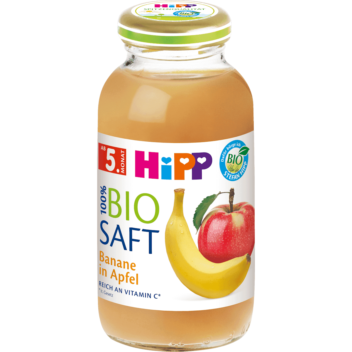 HiPP Saft Banane in pomme dès 5 mois, 200 ml (HiPP Saft Banane in Apfel ab dem 5. Monat, 200 ml) — منتج ألماني أصلي في المغرب