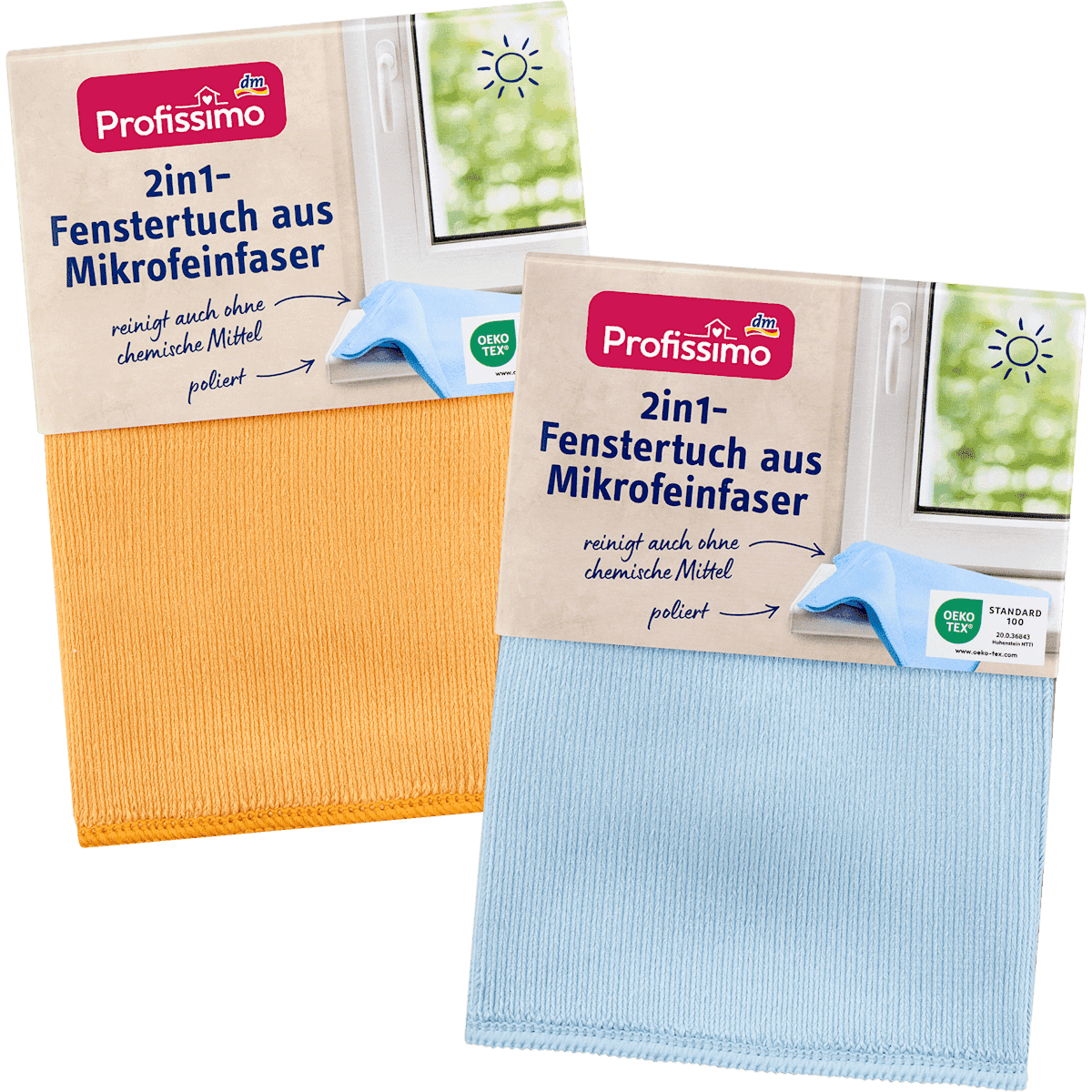 Profissimo Fenstertuch aus Mikrofeinfaser 2in1, 1 pc — authentic German product in Morocco