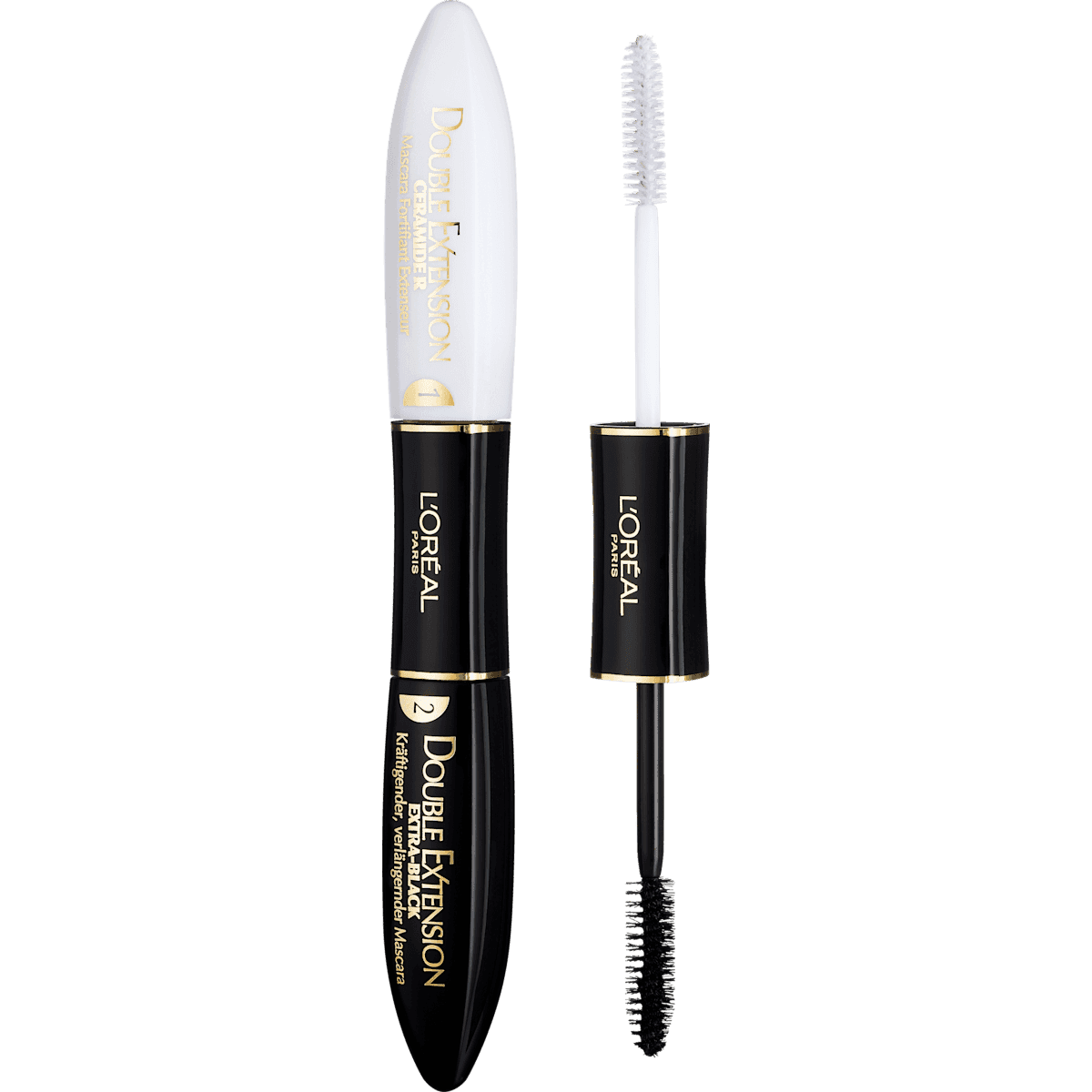 L'ORÉAL PARiS Mascara Double Extension Carbon Exra-Black, 12 ml — authentic German product in Morocco