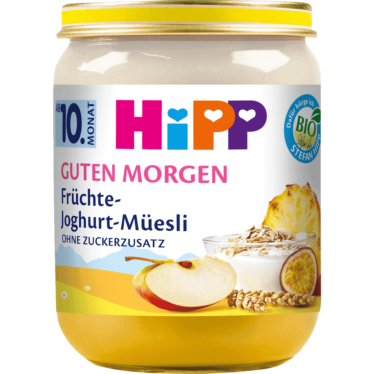 HiPP Frucht & Joghurt Muesli Guten Morgen dès 10 mois, 160 g — منتج ألماني أصلي في المغرب