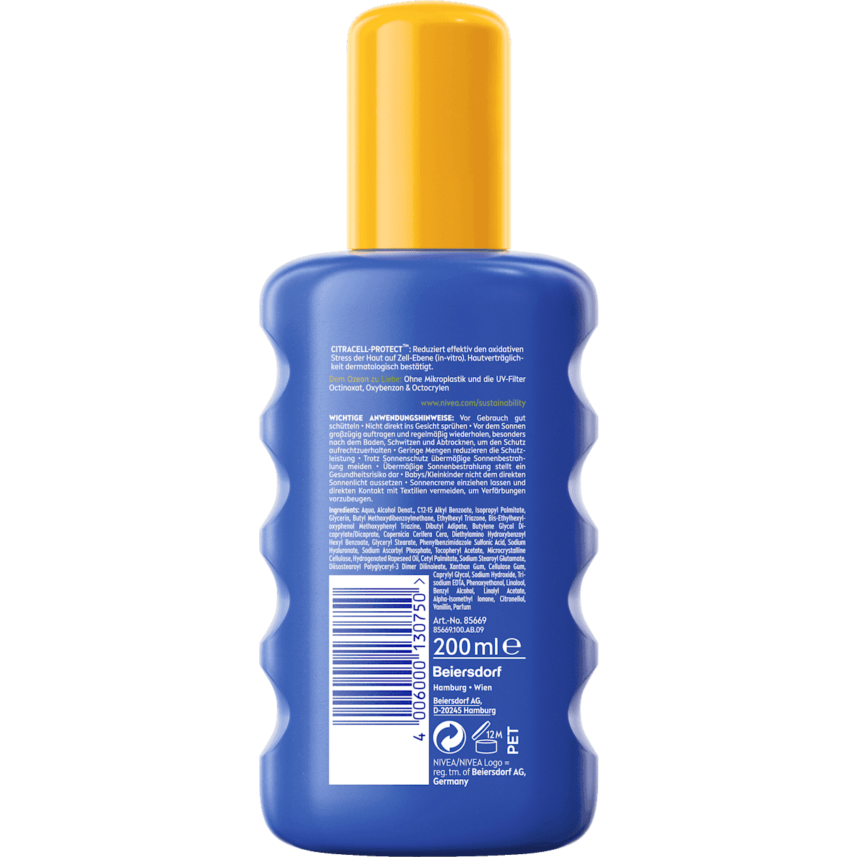 NIVEA SUN Spray solaire Protège & Hydrate LSF 50+, 200 ml (NIVEA SUN Sonnenspray Schutz & Pflege LSF 50+, 200 ml) — منتج ألماني أصلي في المغرب