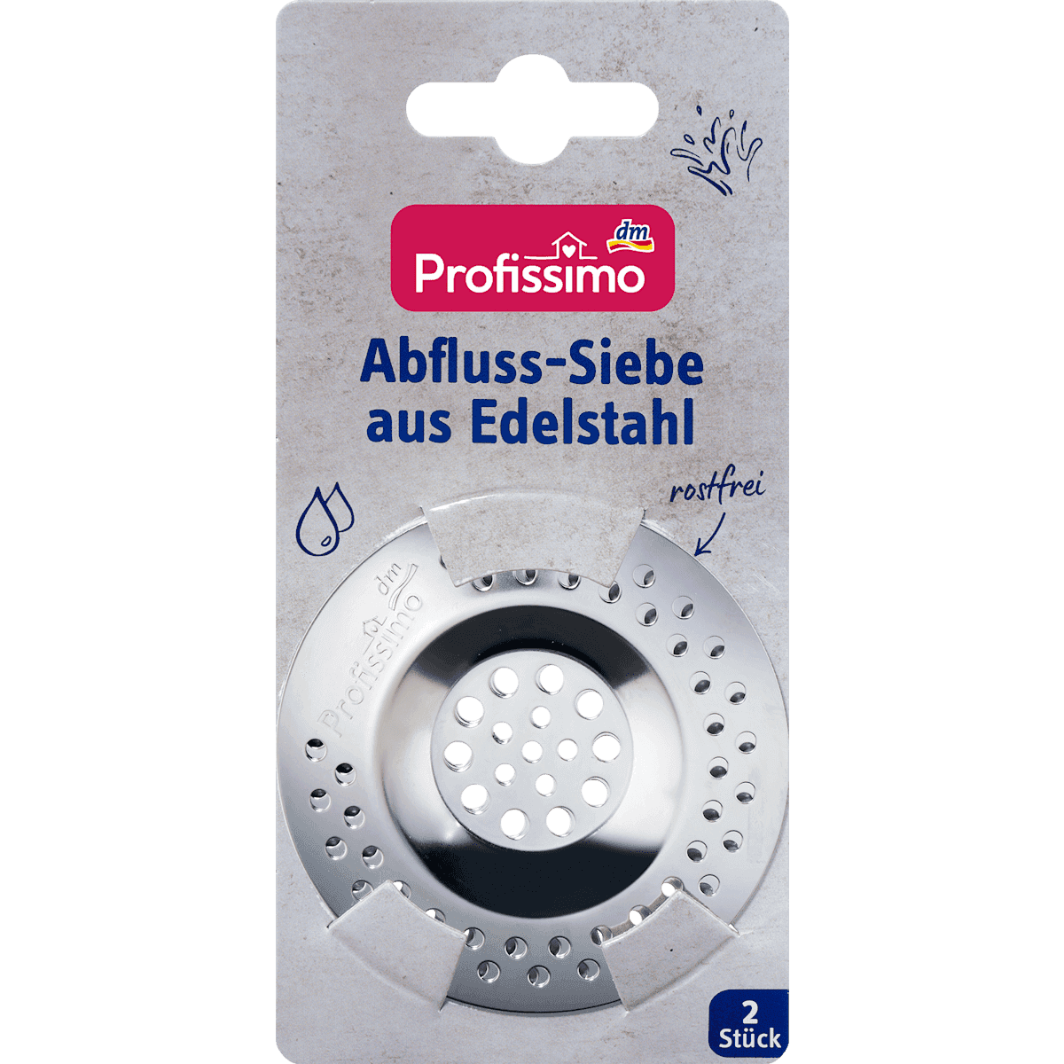 Profissimo Abflusssiebe, 2 pièces (Profissimo Abflusssiebe, 2 St) — produit allemand authentique au Maroc