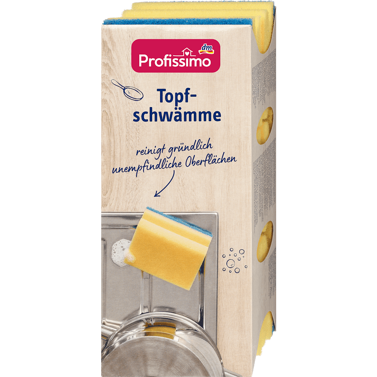 Profissimo Éponges à récurer, 6 pièces (Profissimo Topfschwämme, 6 St) — produit allemand authentique au Maroc