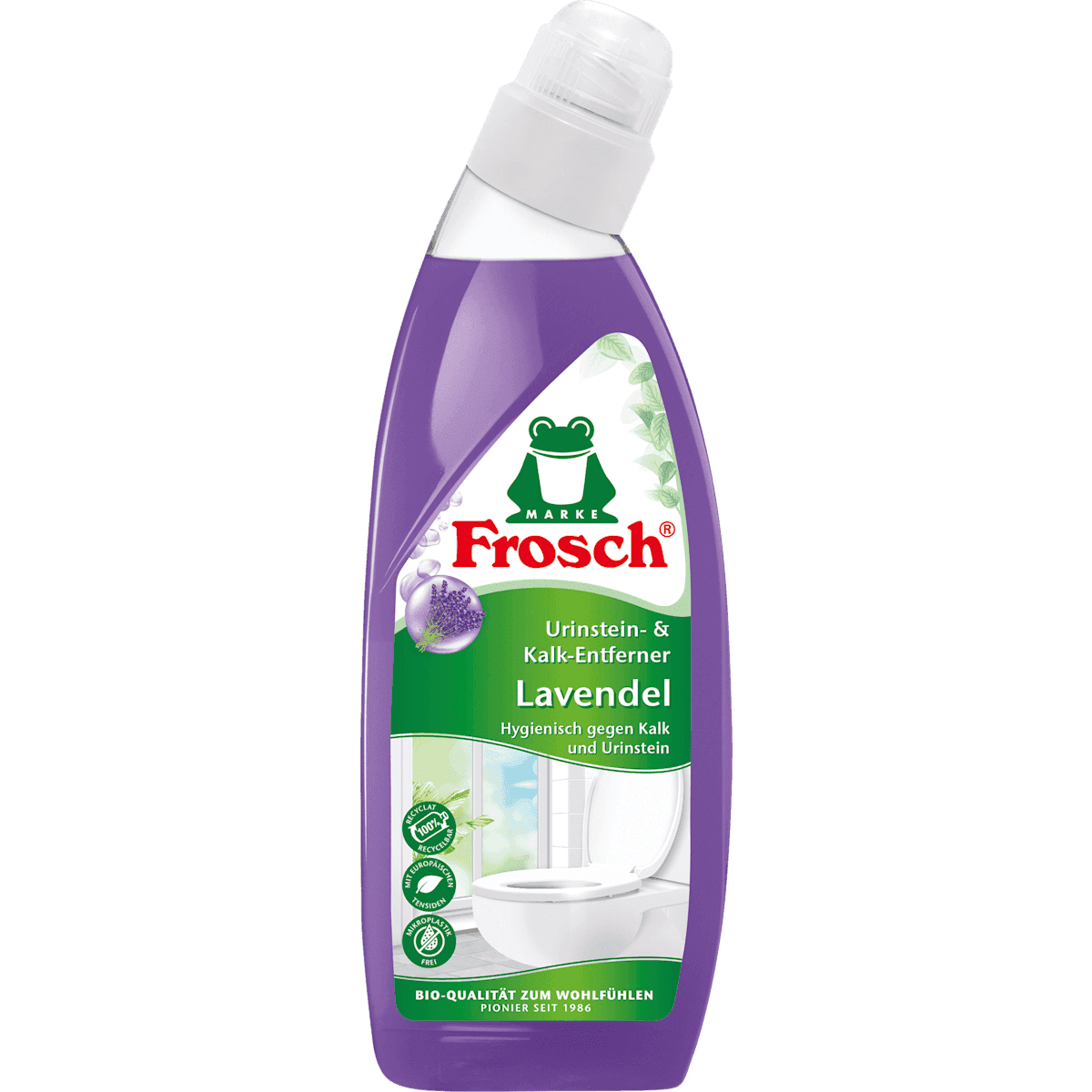 Frosch WC-Reiniger Urinstein & Kalkentferner lavender, 750 ml — authentic German product in Morocco