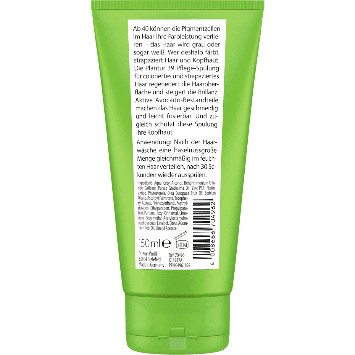 Plantur 39 Conditioner coloriertes & strapaziertes cheveux, 150 ml (Plantur 39 Conditioner coloriertes & strapaziertes Haar, 150 ml) — produit allemand authentique au Maroc