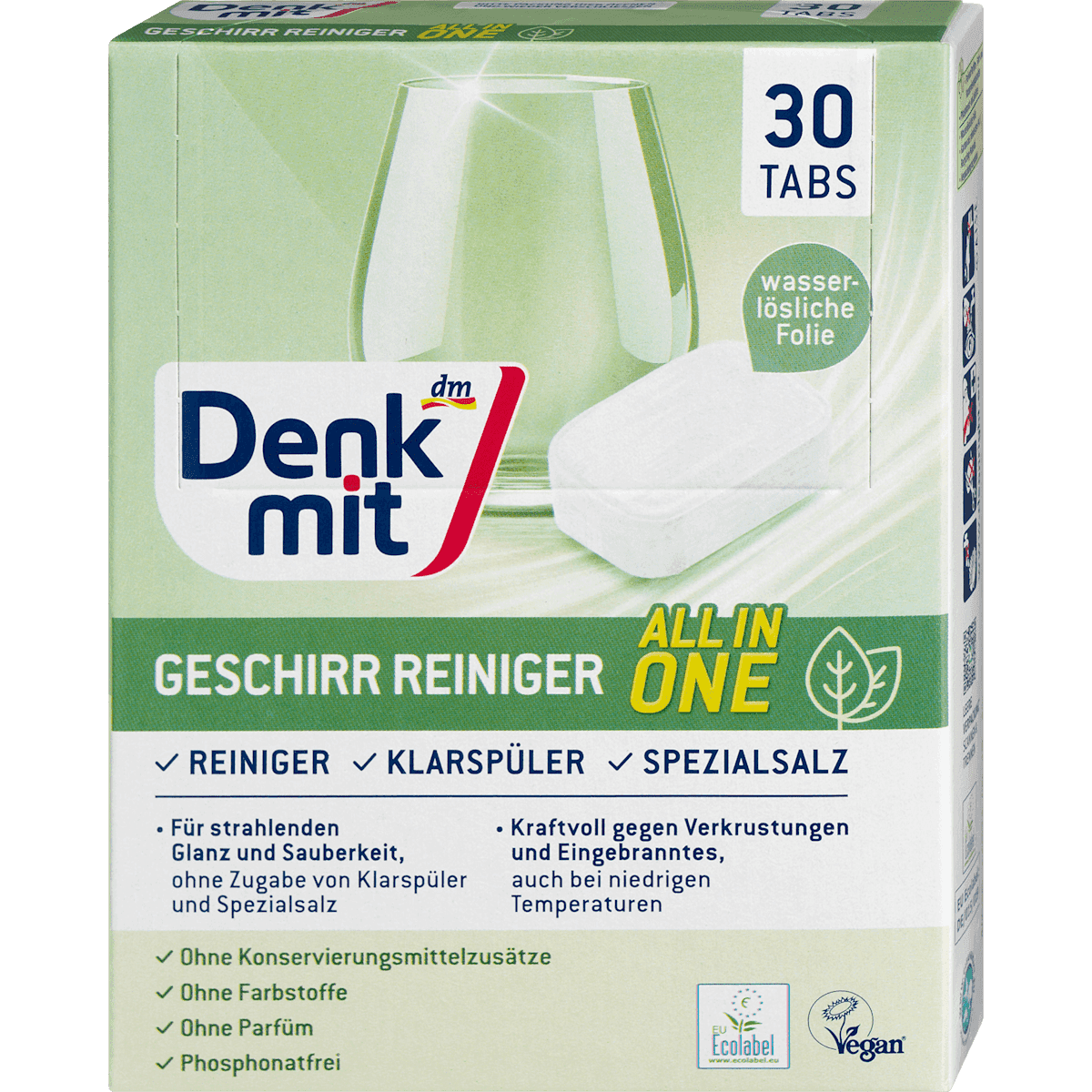 Denkmit Tablettes lave-vaisselle, 30 pièces — منتج ألماني أصلي في المغرب