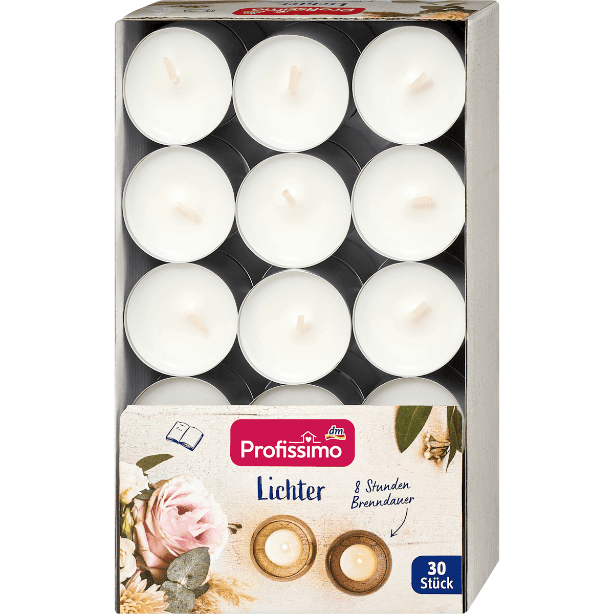Profissimo Bougies chauffe-plat 8h Alu, 30 pièces (Profissimo Lichter 8h Alu, 30 St) — منتج ألماني أصلي في المغرب