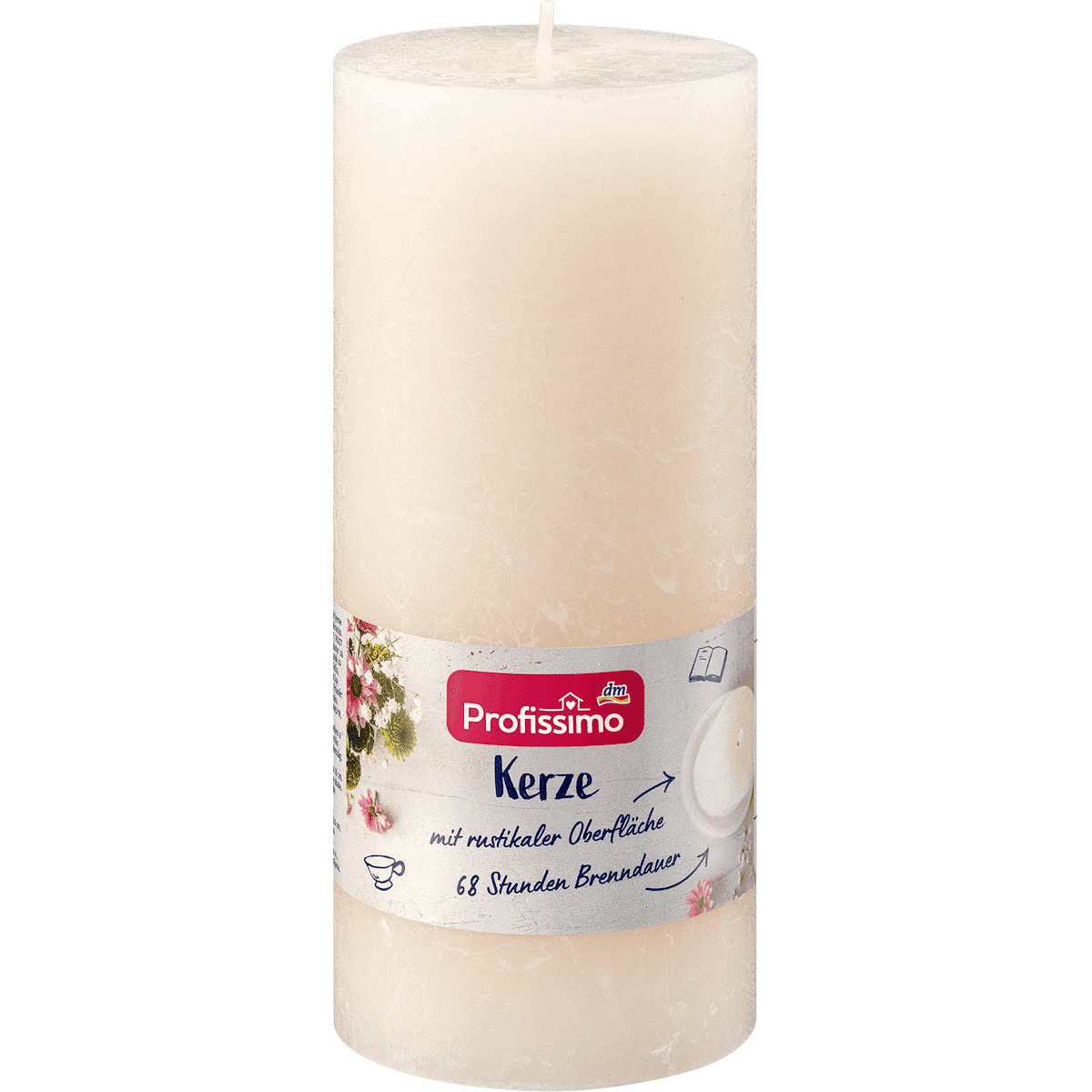 Profissimo Kerze rustik 160/68 elfenbein, 1 pc — authentic German product in Morocco
