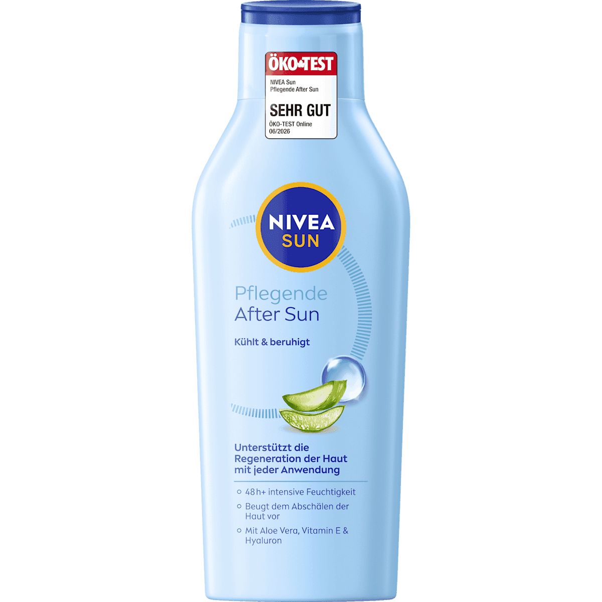 NIVEA SUN After Sun Lotion with aloe vera & hyaluronic acid, 400 ml — authentic German product in Morocco