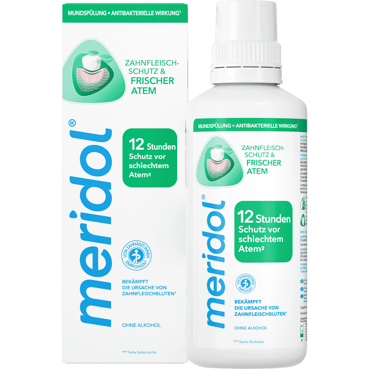 meridol Bain de bouche protection des gencives & haleine fraîche, 400 ml — منتج ألماني أصلي في المغرب