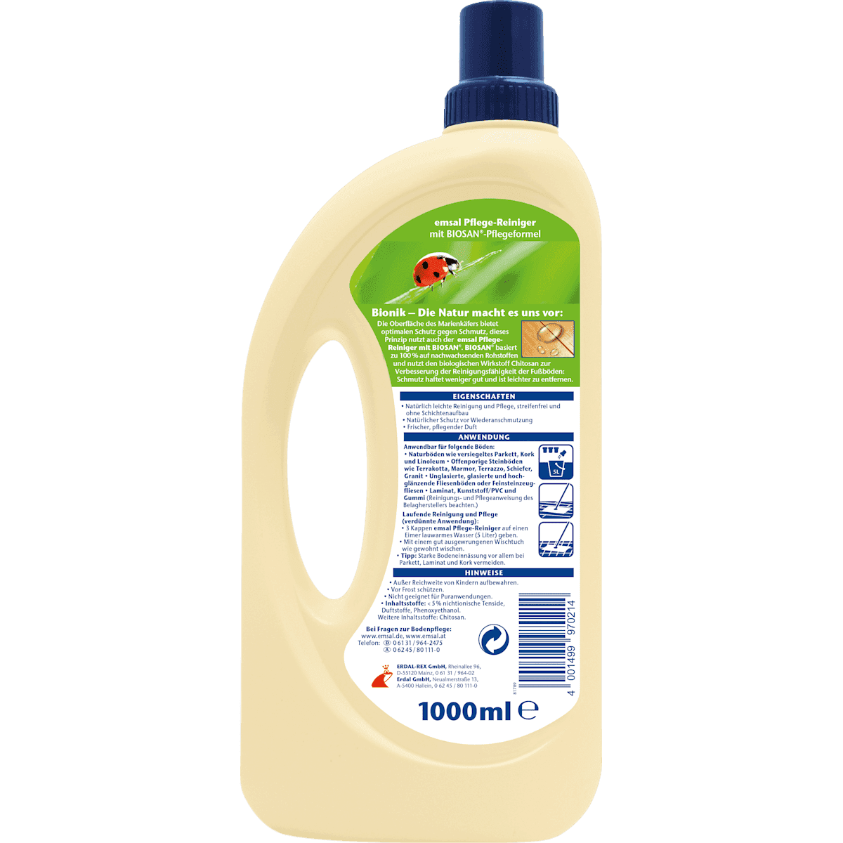 emsal Nettoyant soin pour tous les sols, 1 l (emsal Pflegereiniger für alle Böden, 1 l) — منتج ألماني أصلي في المغرب