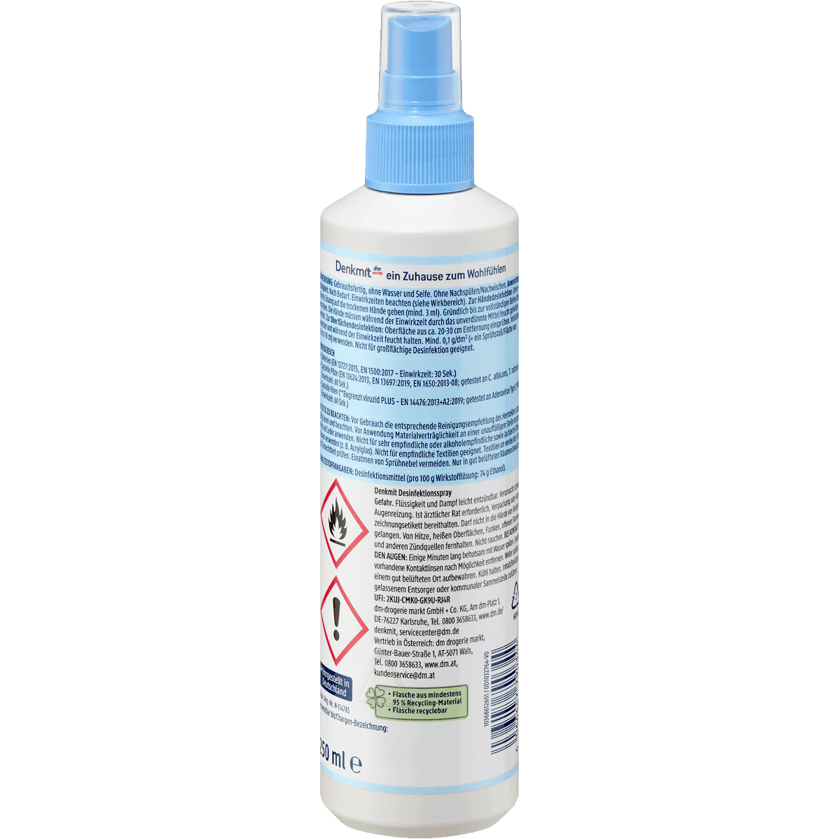 Denkmit Spray désinfectant universal, 250 ml (Denkmit Desinfektionsspray universal, 250 ml) — منتج ألماني أصلي في المغرب