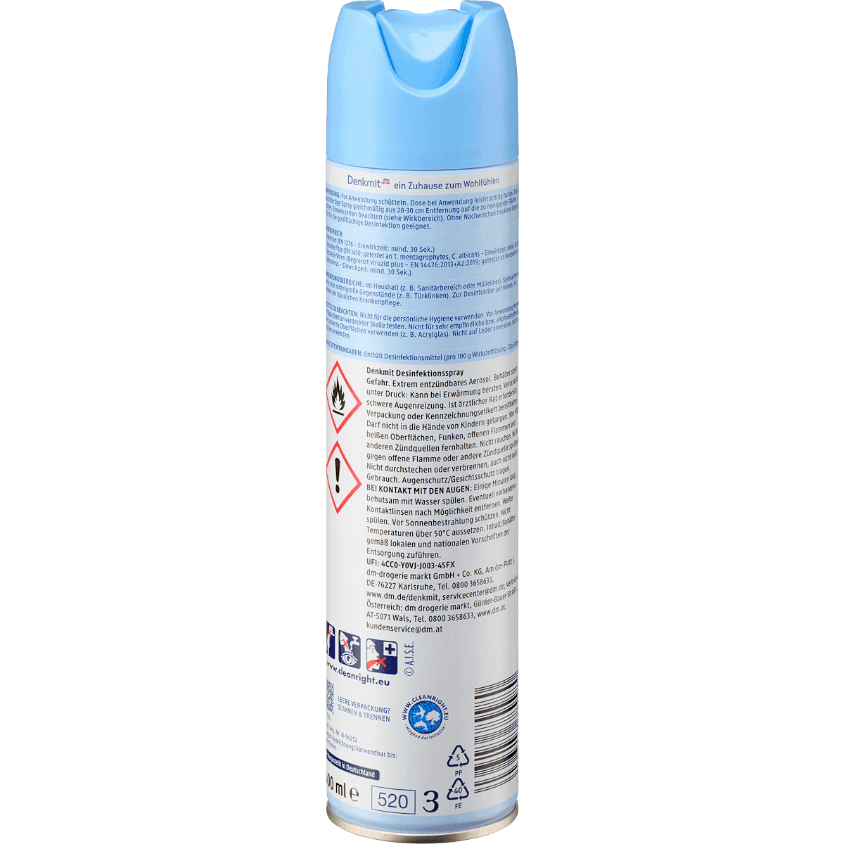 Denkmit Spray désinfectant surfaces, 400 ml (Denkmit Desinfektionsspray Flächen, 400 ml) — منتج ألماني أصلي في المغرب