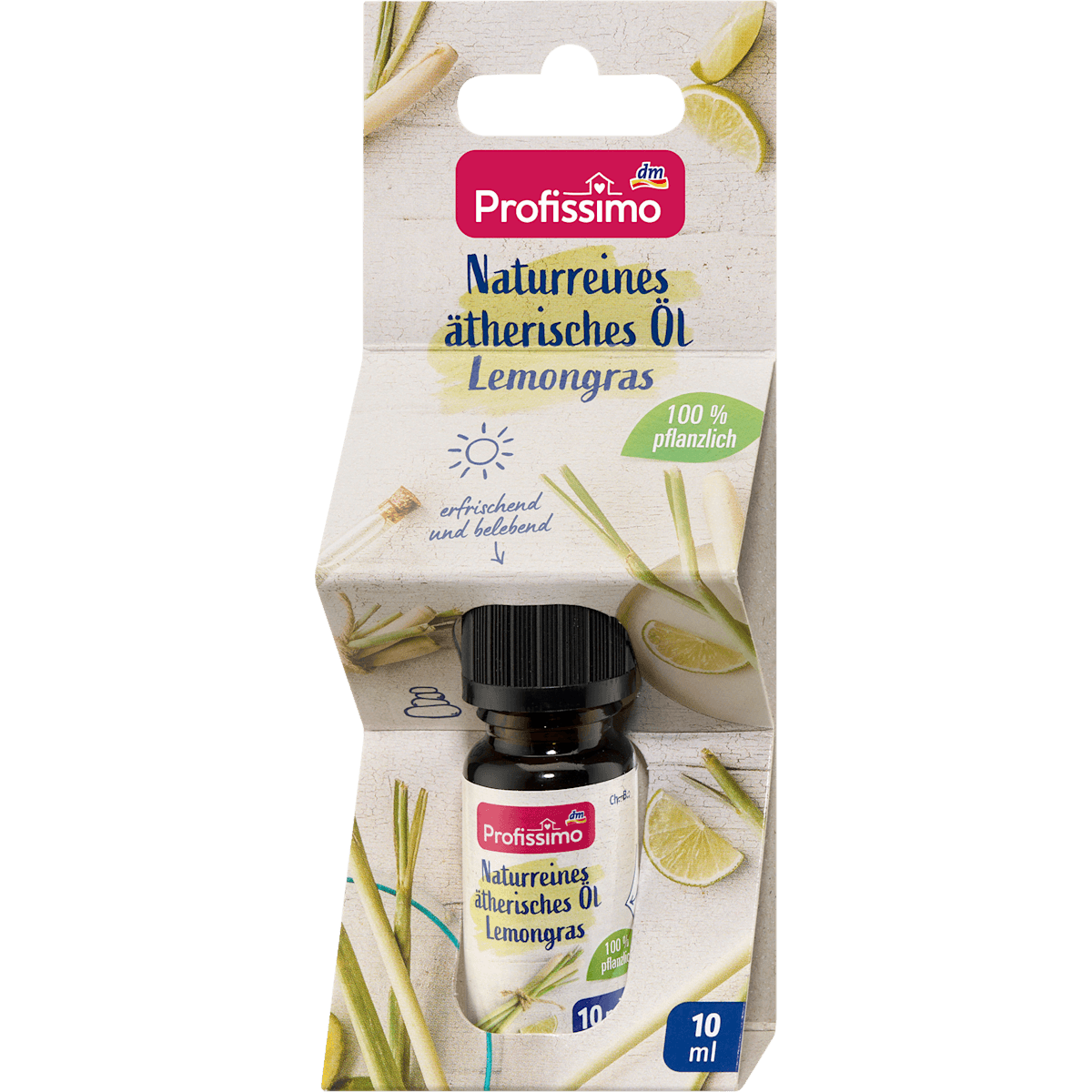 Profissimo Huile essentielle Lemongras, 10 ml (Profissimo Ätherisches Öl Lemongras, 10 ml) — produit allemand authentique au Maroc