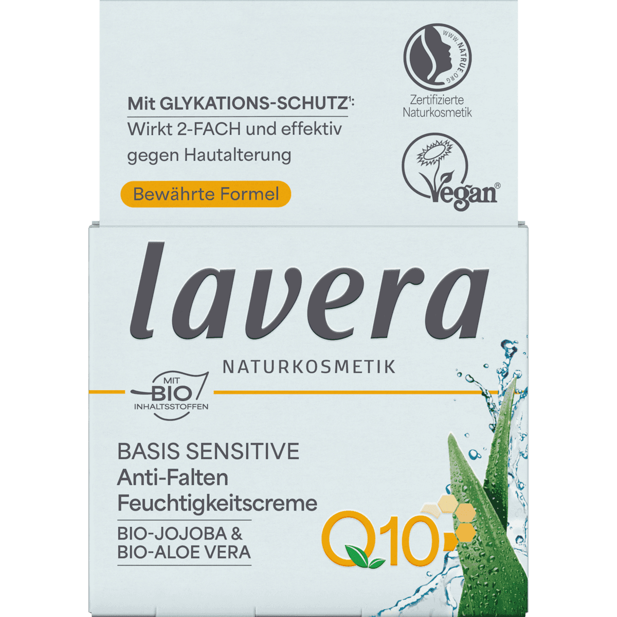lavera NATURKOSMETIK anti-rides crème hydratante Q10 Basis Sensitiv, 50 ml — منتج ألماني أصلي في المغرب
