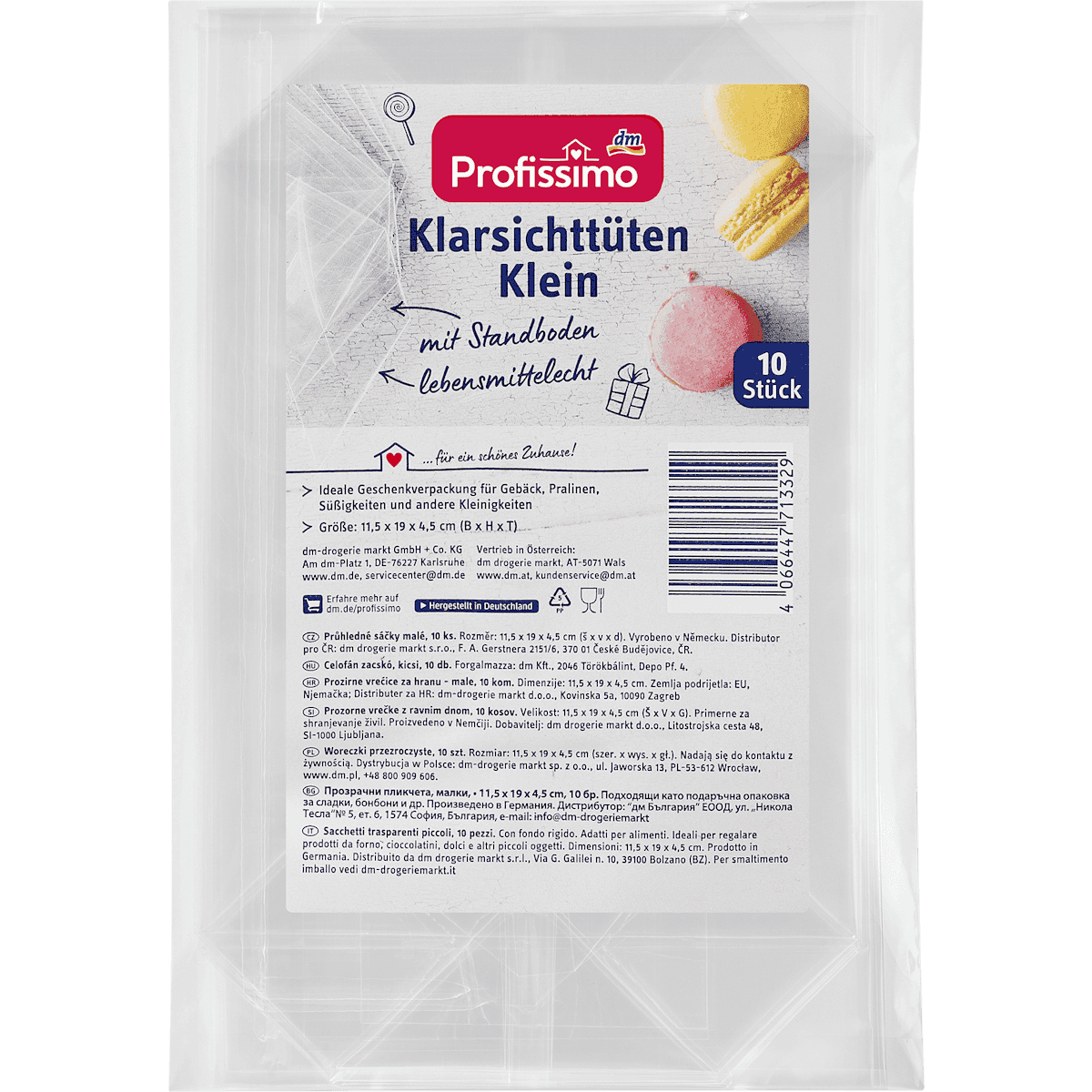 Profissimo Sachets transparents small, 10 pcs — authentic German product in Morocco