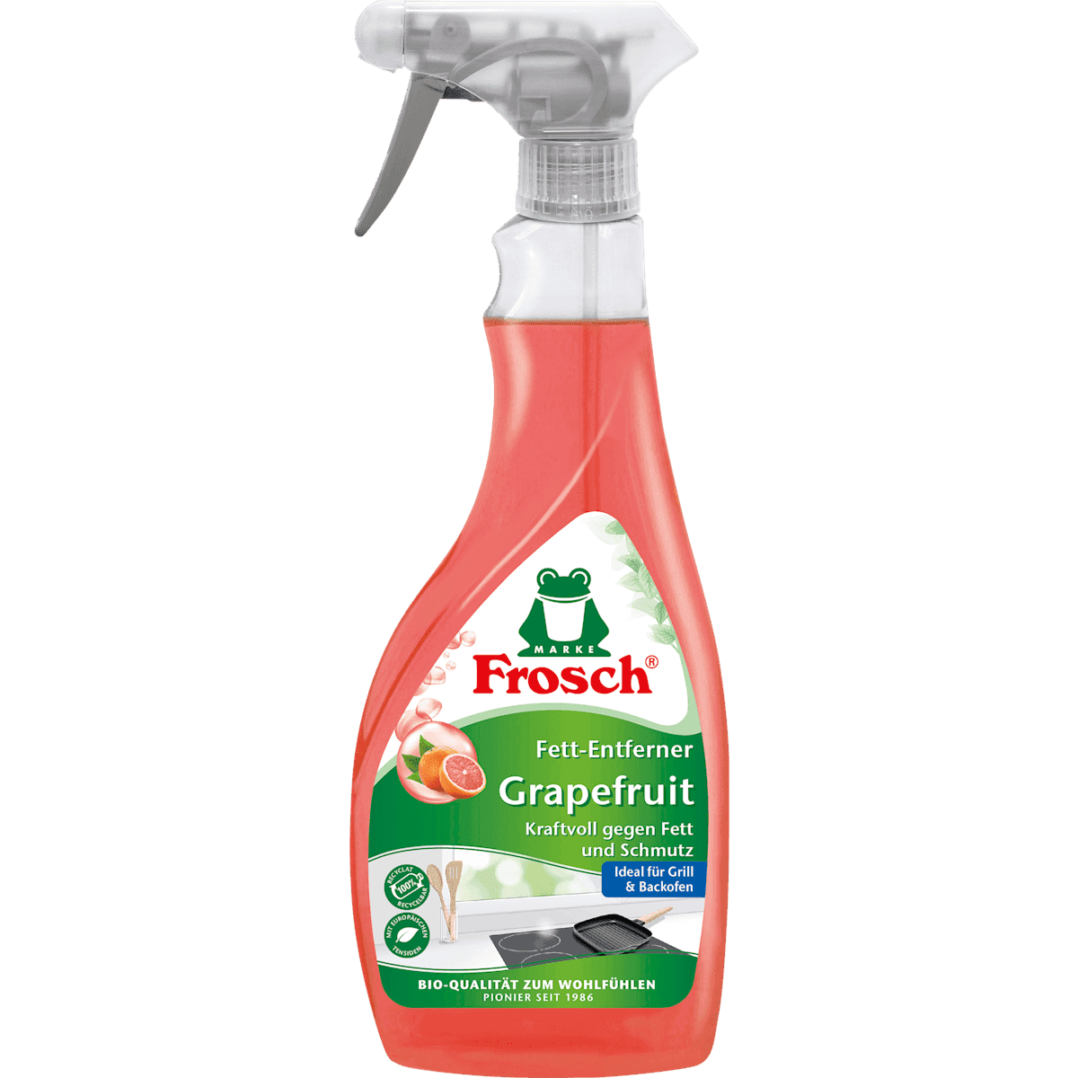 Frosch Cleanser cuisine Fett-anti Grapefruit, 500 ml (Frosch Küchenreiniger Fett-Entferner Grapefruit, 500 ml) — authentic German product in Morocco