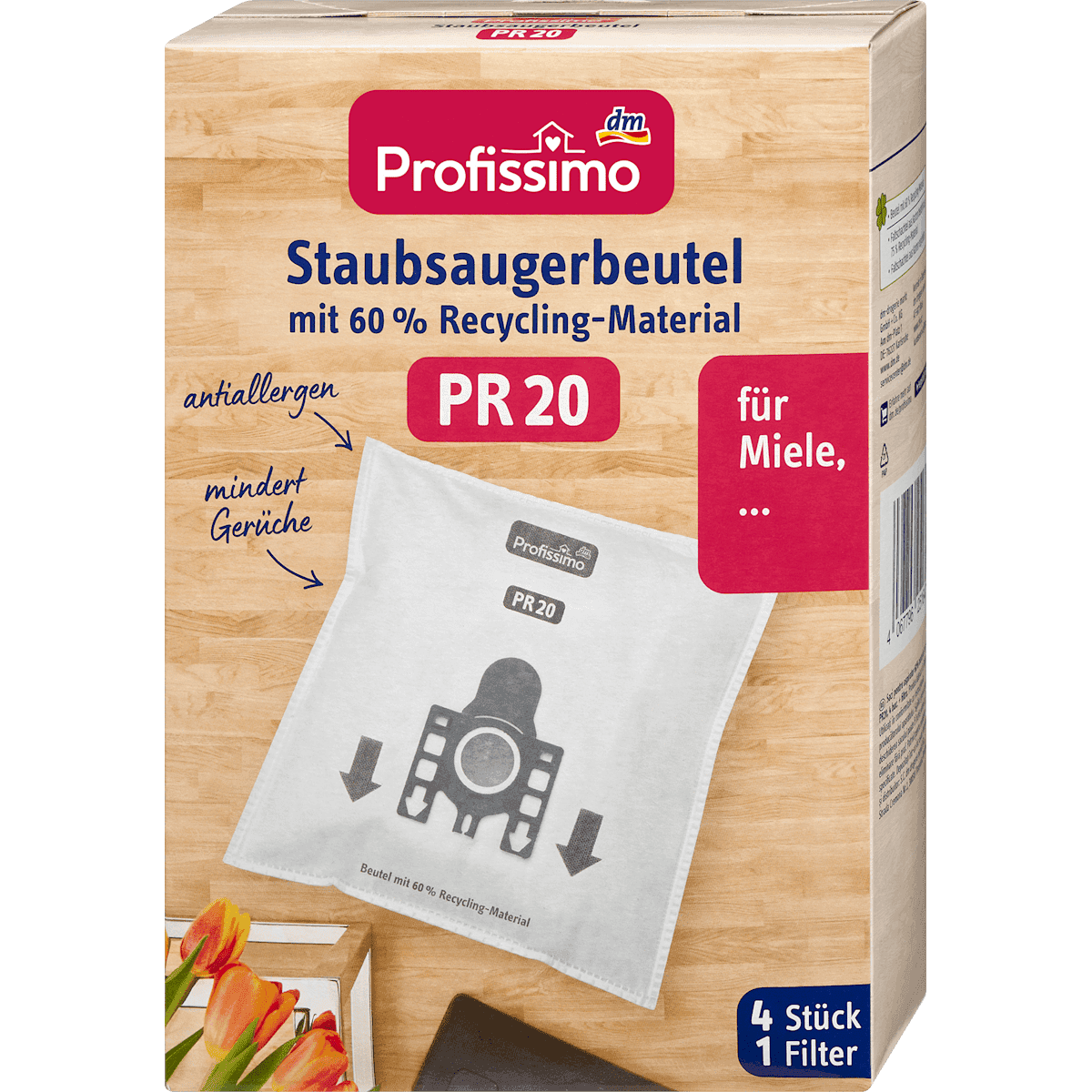 Profissimo Staubsaugerbeutel PR 20, 4 pcs (Profissimo Staubsaugerbeutel PR 20, 4 St) — authentic German product in Morocco