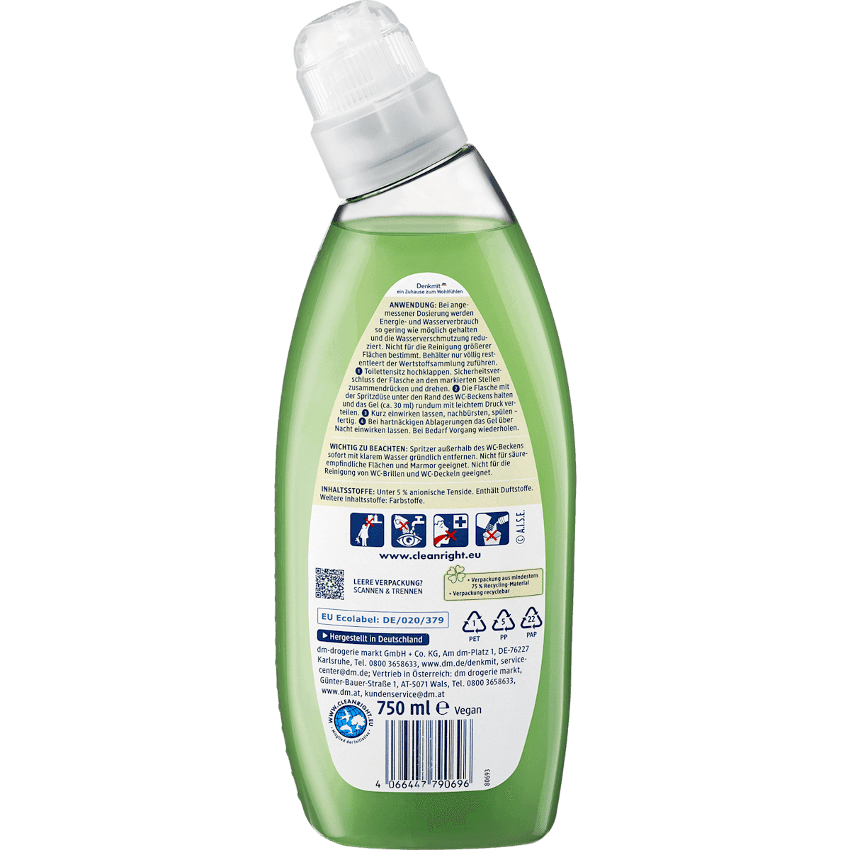 Denkmit WC Reiniger, 750 ml — authentic German product in Morocco